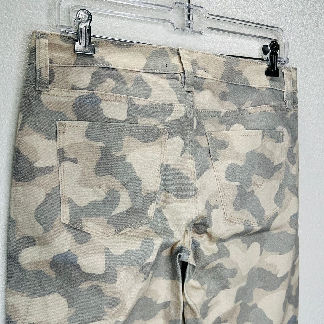 Hudson Hudson Nico Peyote Camo Mid-Rise Split Ankle Zip Jeans 29 Size 29" - 7 Thumbnail