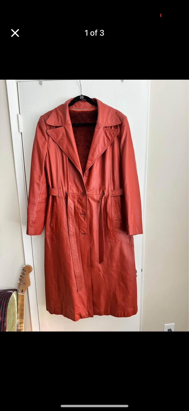 The Tannery Vintage Leather Trenchcoat