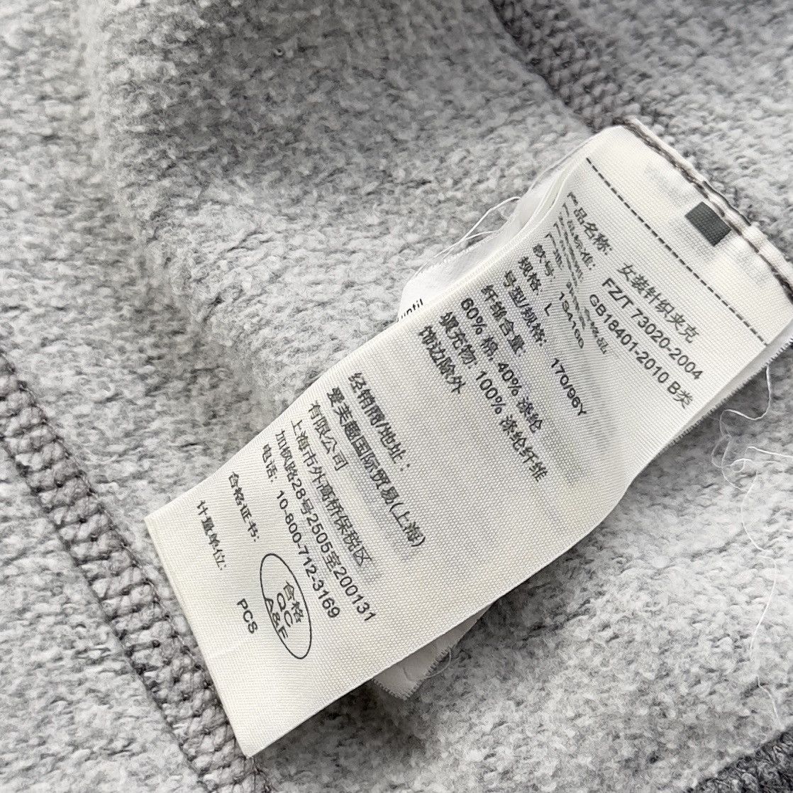 Abercrombie & Fitch ABERCROMBIE & FITCH VINTAGE GREY CROPPED EMBROIDED LOGO HOOD Size US XS / EU 42 / 0 - 7 Thumbnail