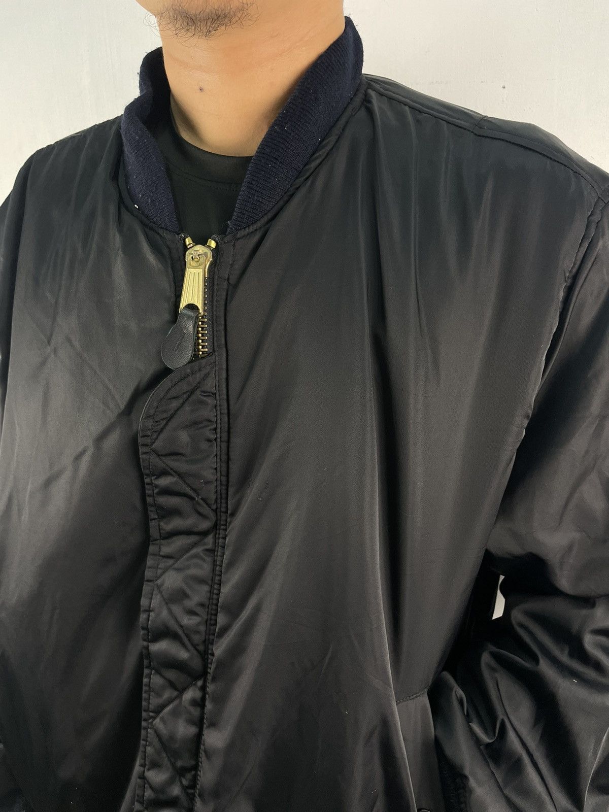 Japanese Brand Vintage Sukajan Japan Ma-1 Flight Reversible Bomber Jacket Size US L / EU 52-54 / 3 - 8 Thumbnail