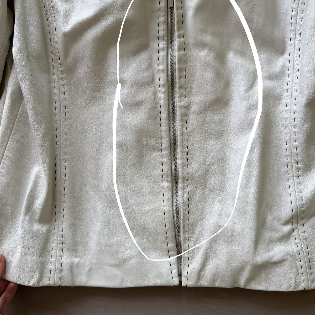 Other Vintage Dana Buchman Lambskin Leather Moto Jacket Size XL / US 12-14 / IT 48-50 - 5 Thumbnail