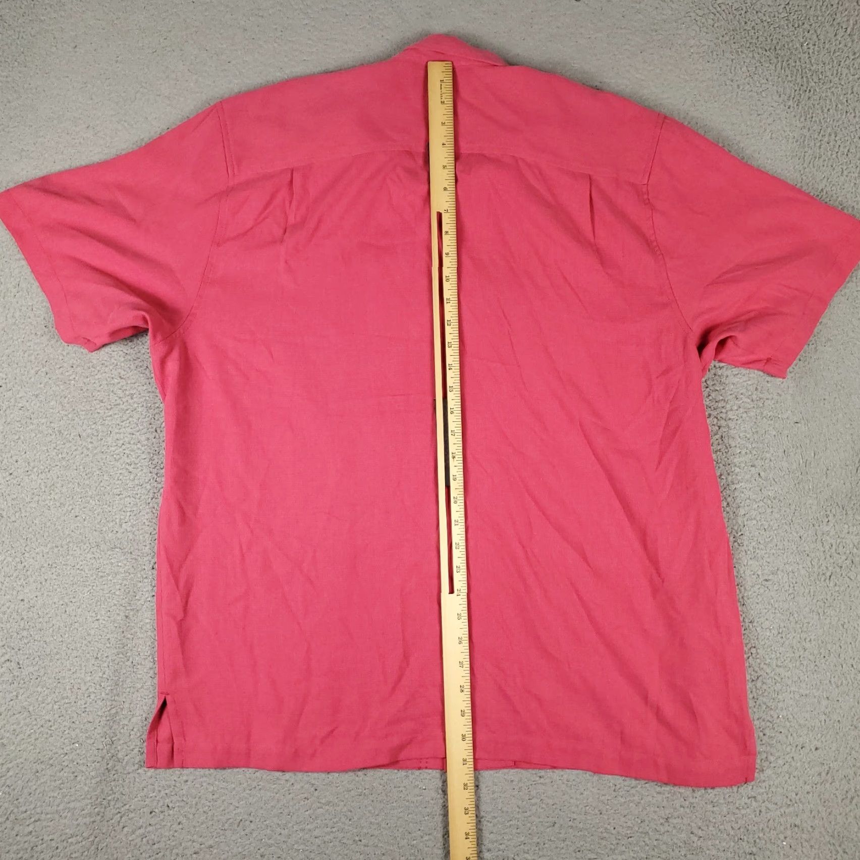 Tommy Bahama Tommy Bahama Hawaiian Shirt Mens XL Pink Silk Short Sleeve Button-Up Tropical Size US XL / EU 56 / 4 - 4 Thumbnail
