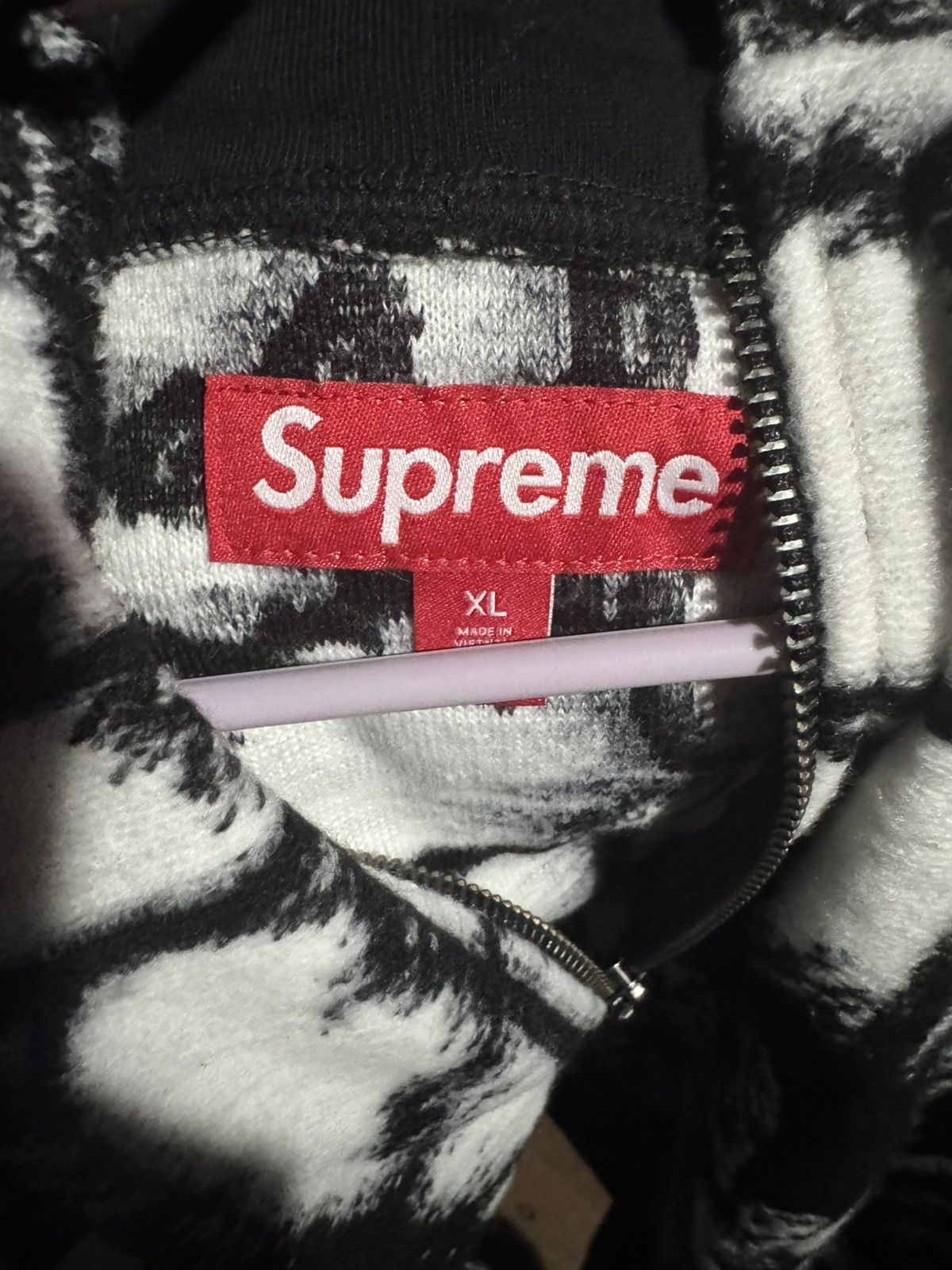 Misfits × Supreme SUPREME MISFITS BLACK/WHITE HOODIE Size US XL / EU 56 / 4 - 3 Thumbnail