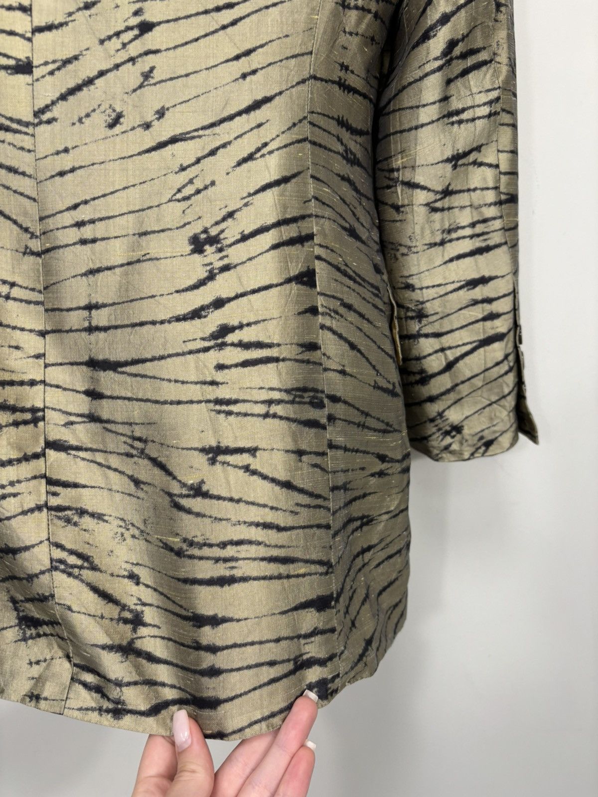 Escada Vintage Laurel By Escada Gold Avant Garde Silk Blazer Jacket Size S / US 4 / IT 40 - 20 Thumbnail