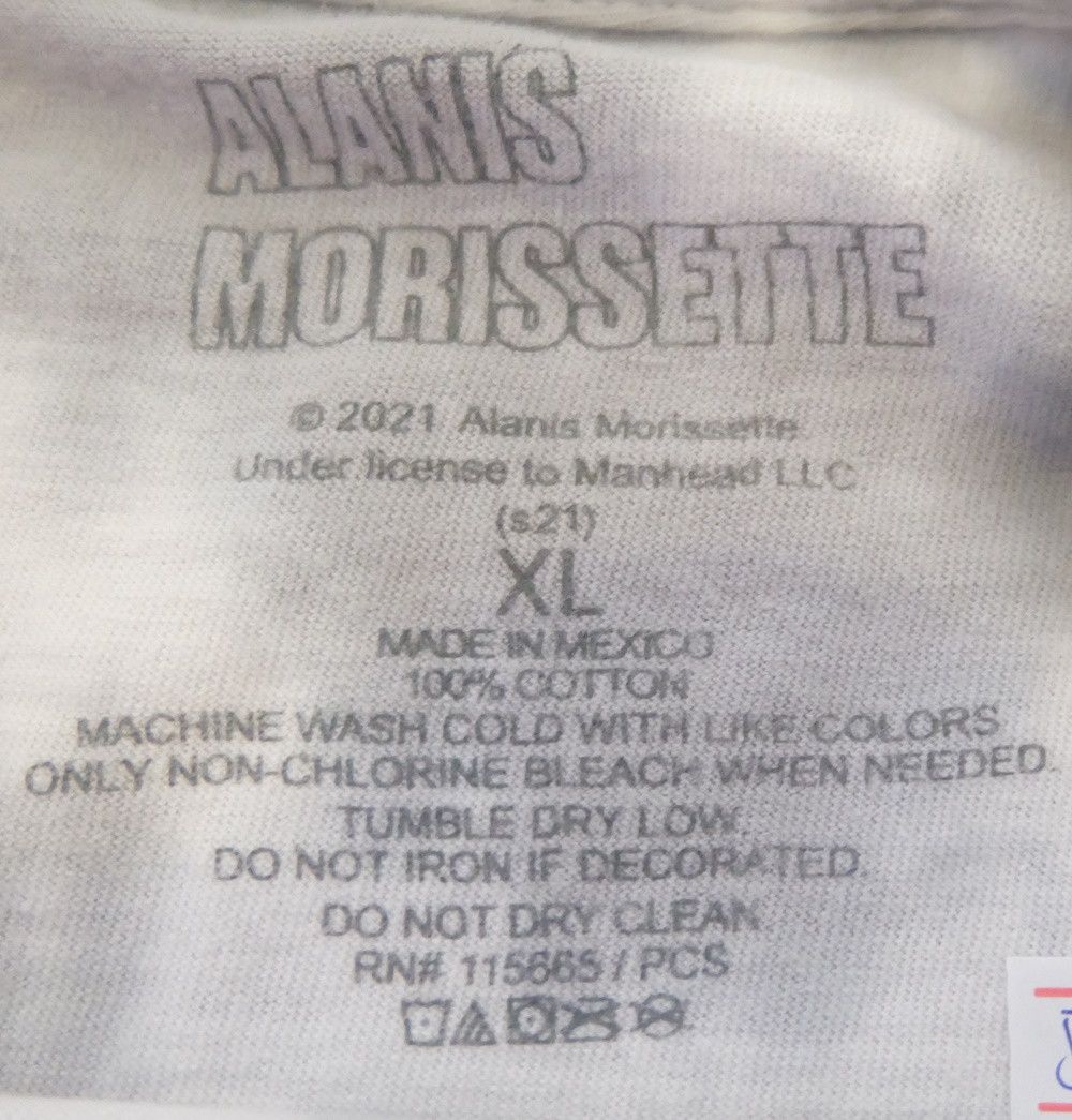 Band Tees Alanis Morissette “Jagged Little Pill” Tie-dye T-shirt Size US L / EU 52-54 / 3 - 4 Thumbnail