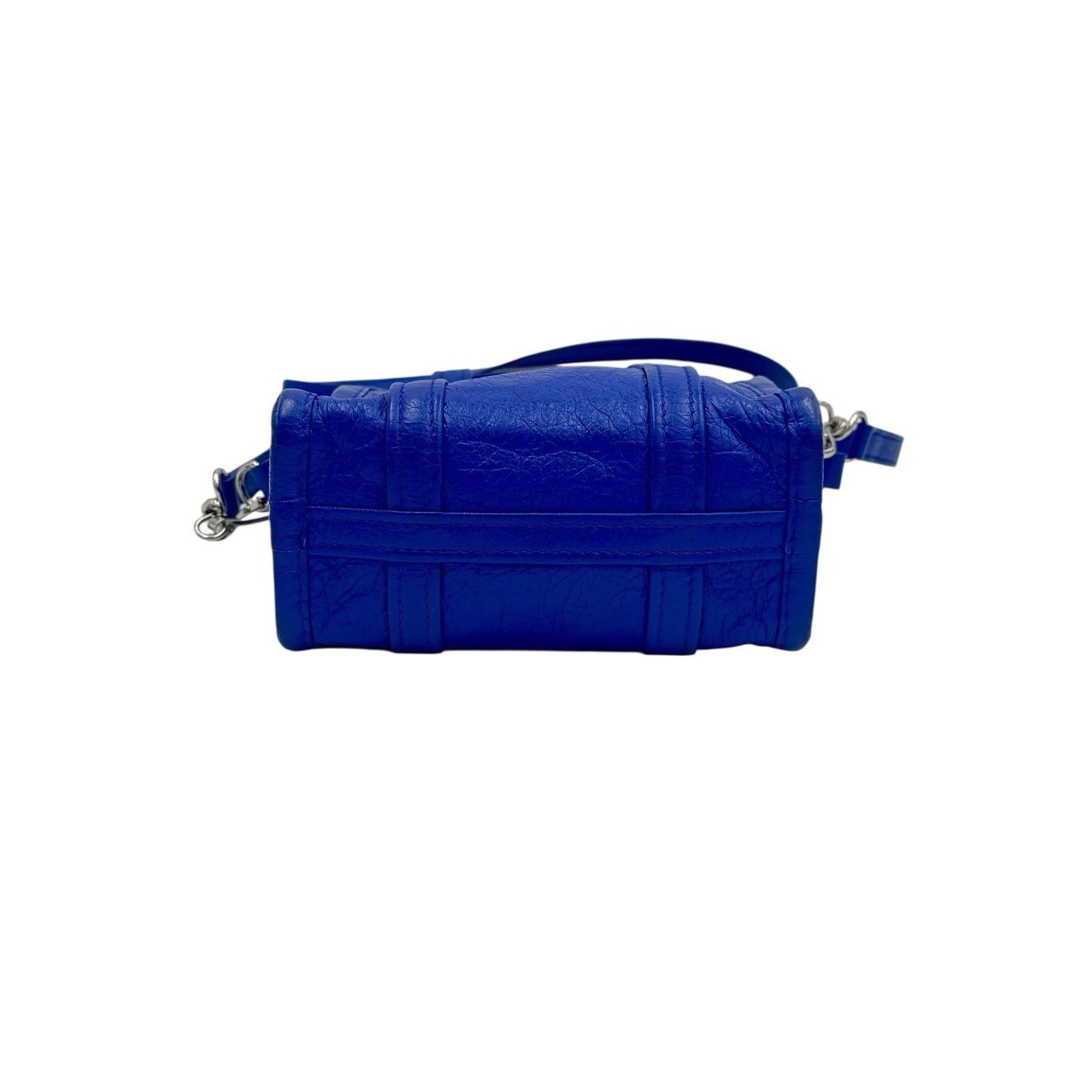 Balenciaga Bazar Shoulder Handbag Goatskin Blue Size Mini Authentic Size ONE SIZE - 6 Thumbnail