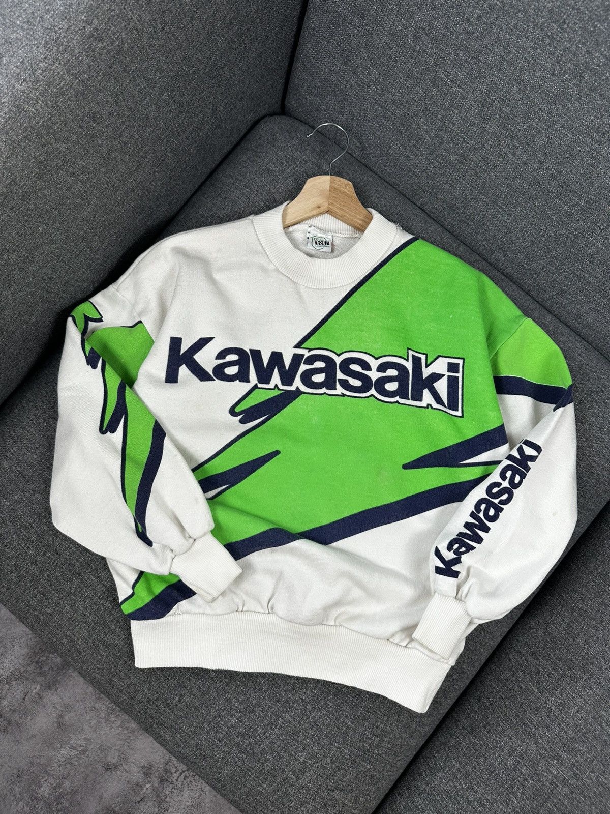 Vintage Vintage Kawasaki IXS Club Racing Sweatshirt Women's Size S / US 4 / IT 40 - 1 Thumbnail