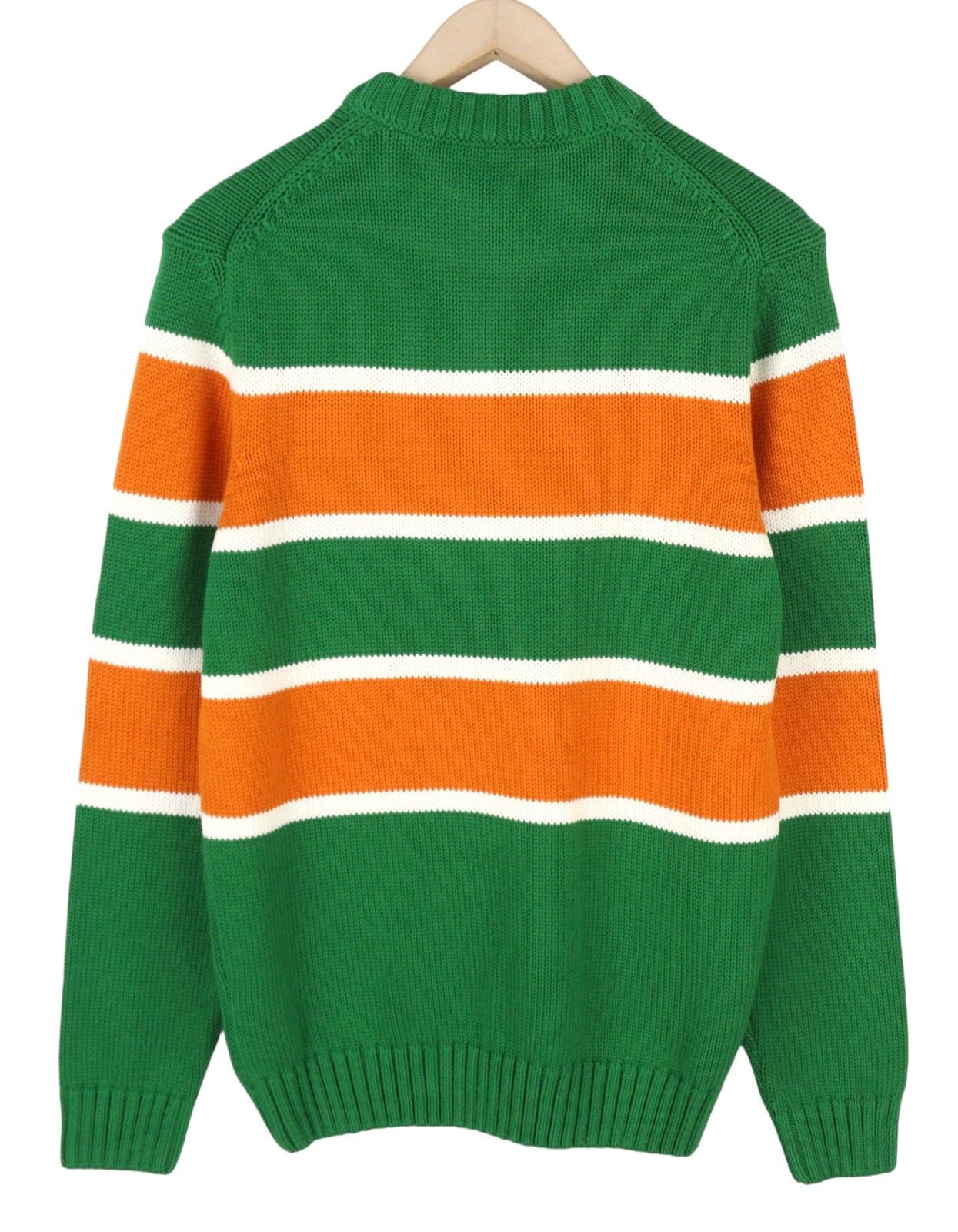Gant STRIPED C-NECK M Lavish Green Cotton Jumper 87244 Size US M / EU 48-50 / 2 - 4 Thumbnail