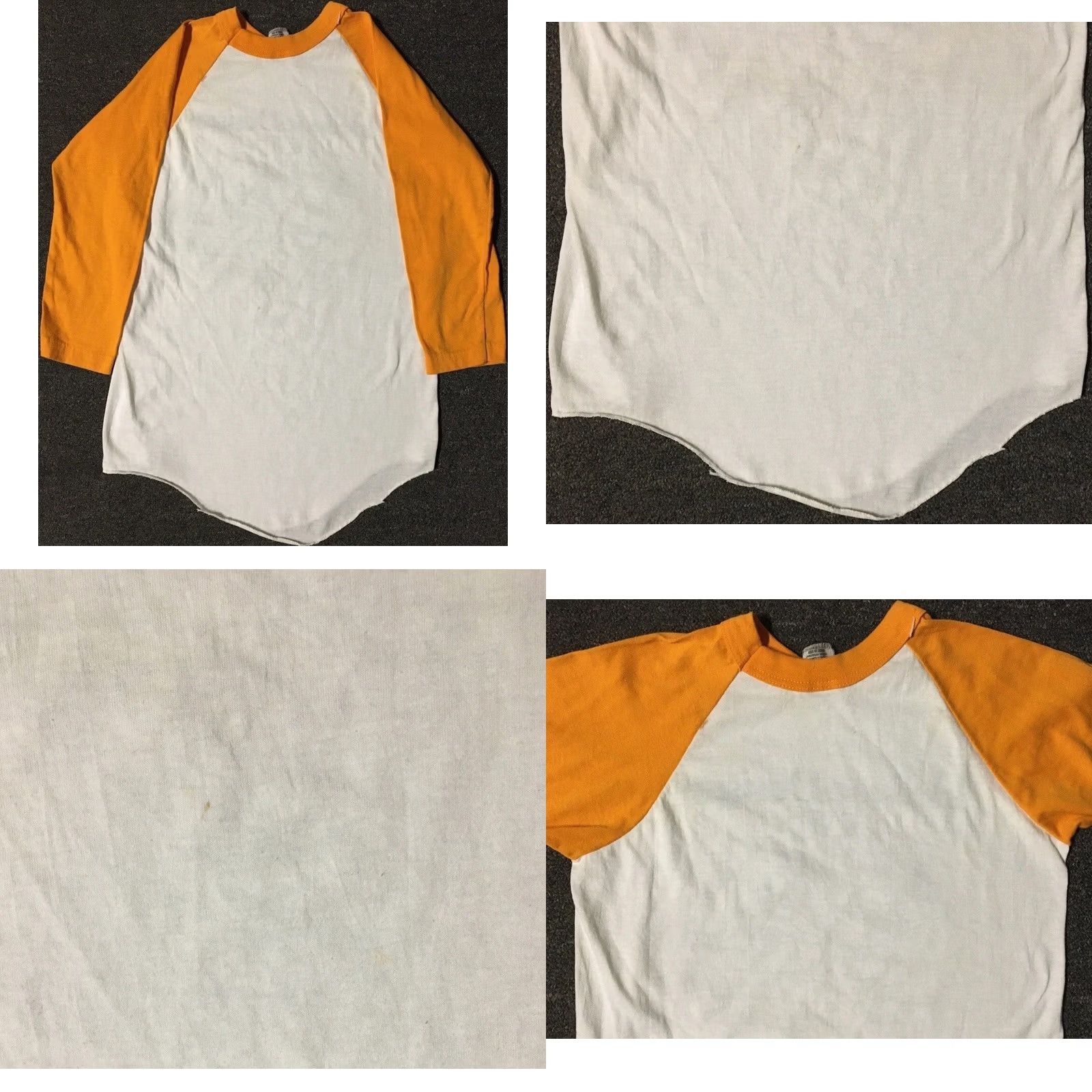 4SDESIGNS VINTAGE Helicon Designs T-Shirt XS White 3/4 Sleeve Crew Neck Men Small Single Stitch Grunge 80s 90s USA California Rock Tech Size US XS / EU 42 / 0 - 8 Thumbnail