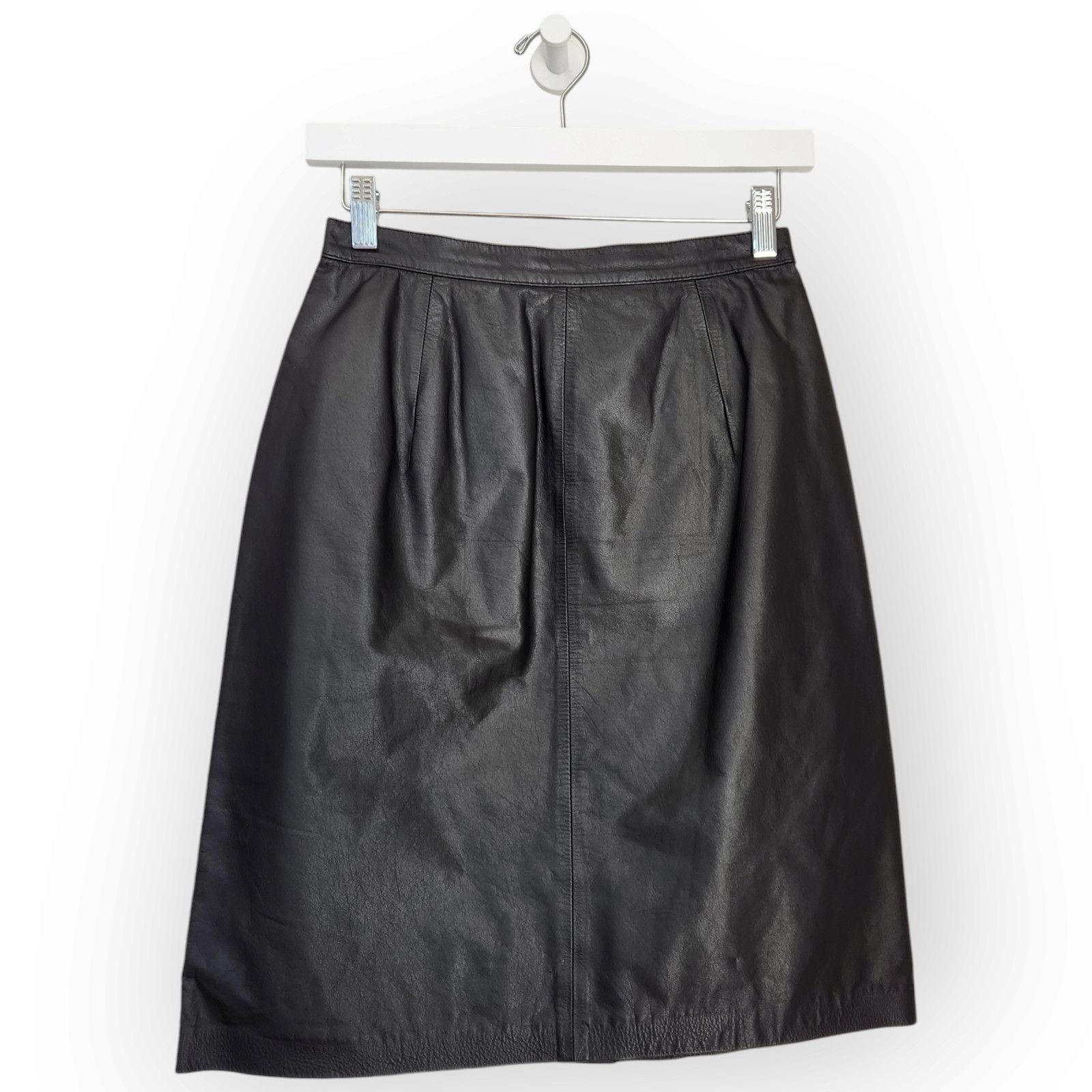 Vintage Vintage CJ Todd Saks Fifth Avenue Leather Pencil Skirt 0 Size 25" / US 0 / IT 36 - 1 Thumbnail