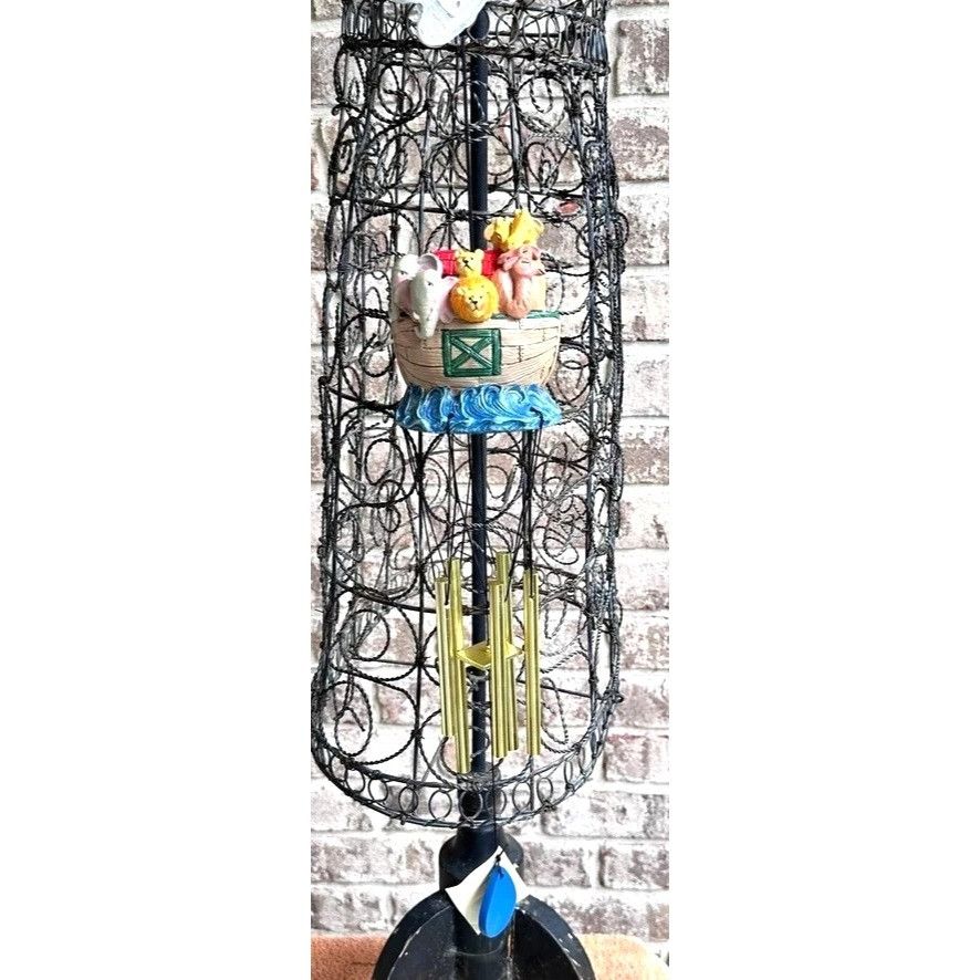 Handmade × Vintage Jim Shore Noahs Ark Windchimes New Vintage 1994 Christmas An Size ONE SIZE - 10 Thumbnail