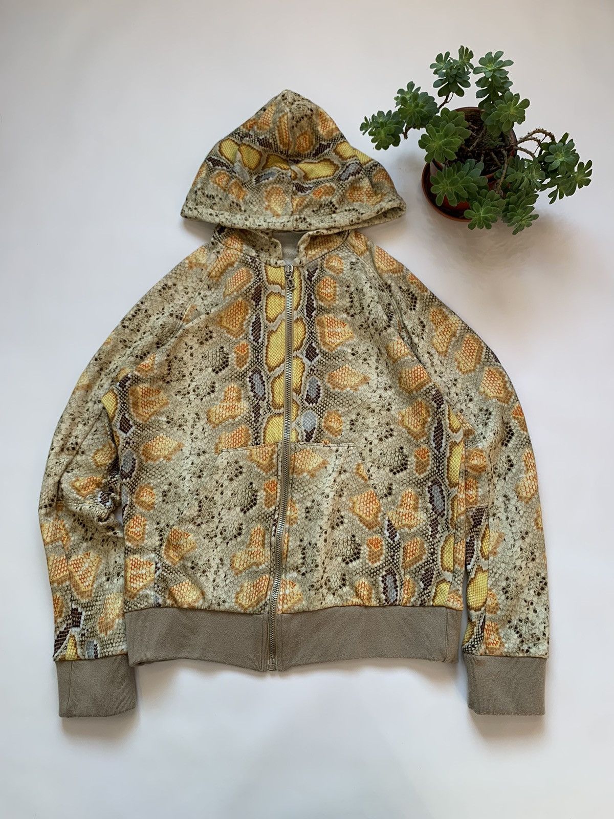 John Galliano Galliano Snake Animal Zip Hoodie Rare Design | Grailed