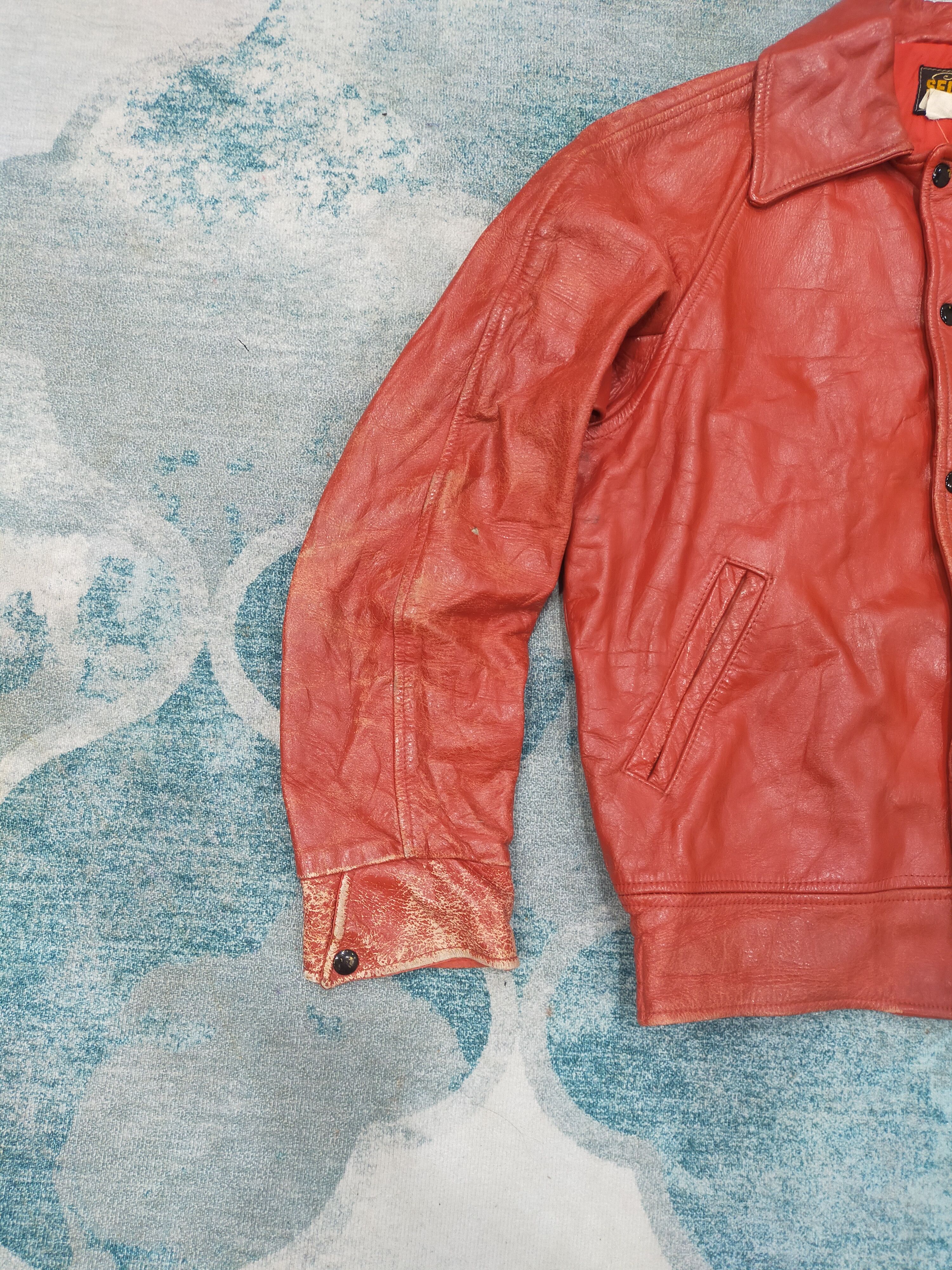 Vintage Vintage Seder Sportswear Leather Jacket Size US L / EU 52-54 / 3 - 9 Thumbnail
