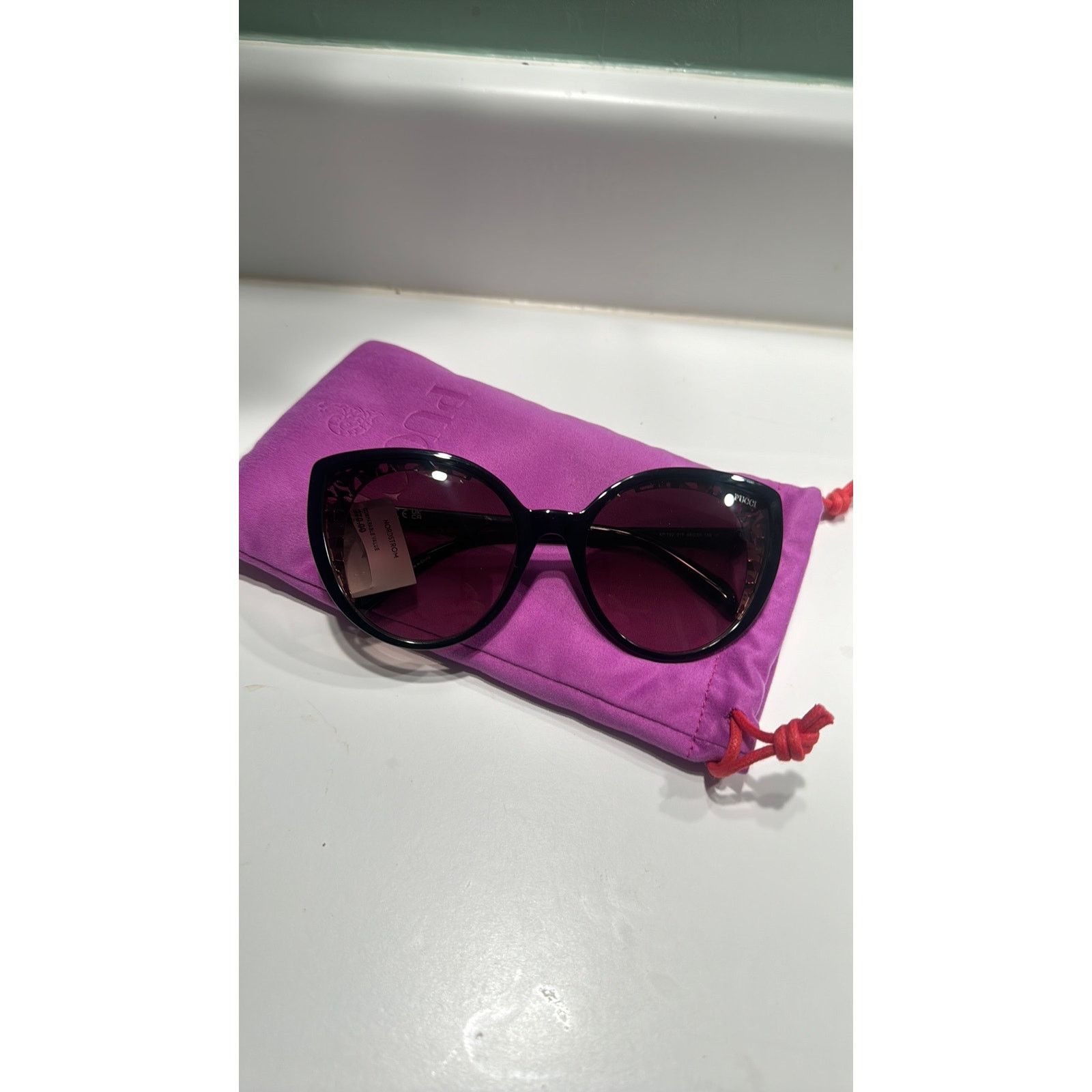 Emilio Pucci Emilio Pucci 58mm Gradient Cat Eye Sunglasses shiny black Size ONE SIZE - 10 Thumbnail