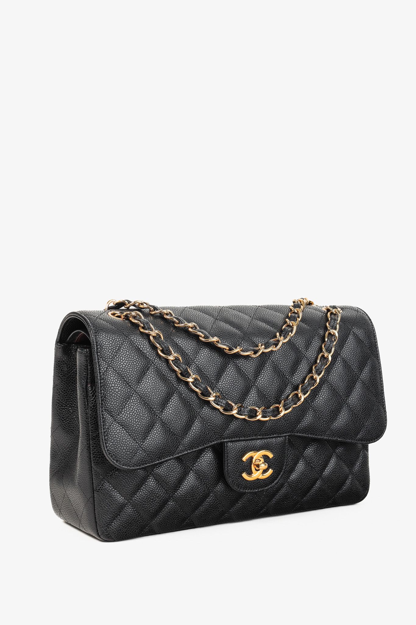 Chanel Chanel Timeless Caviar Leather Classic Jumbo Double Flap Bag Size ONE SIZE - 2 Thumbnail