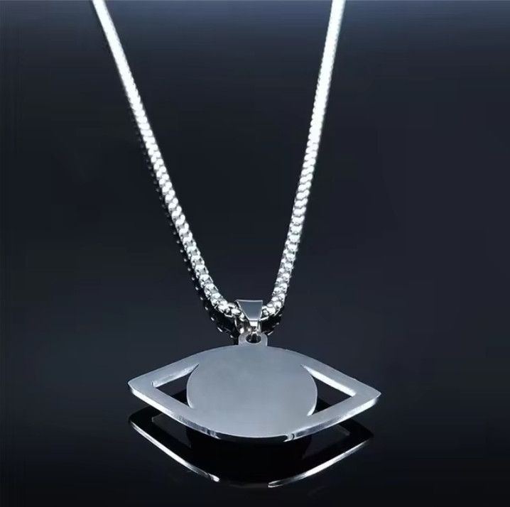 Jewelry Eye Ball Necklace Punk Grunge Chain Size ONE SIZE - 5 Thumbnail