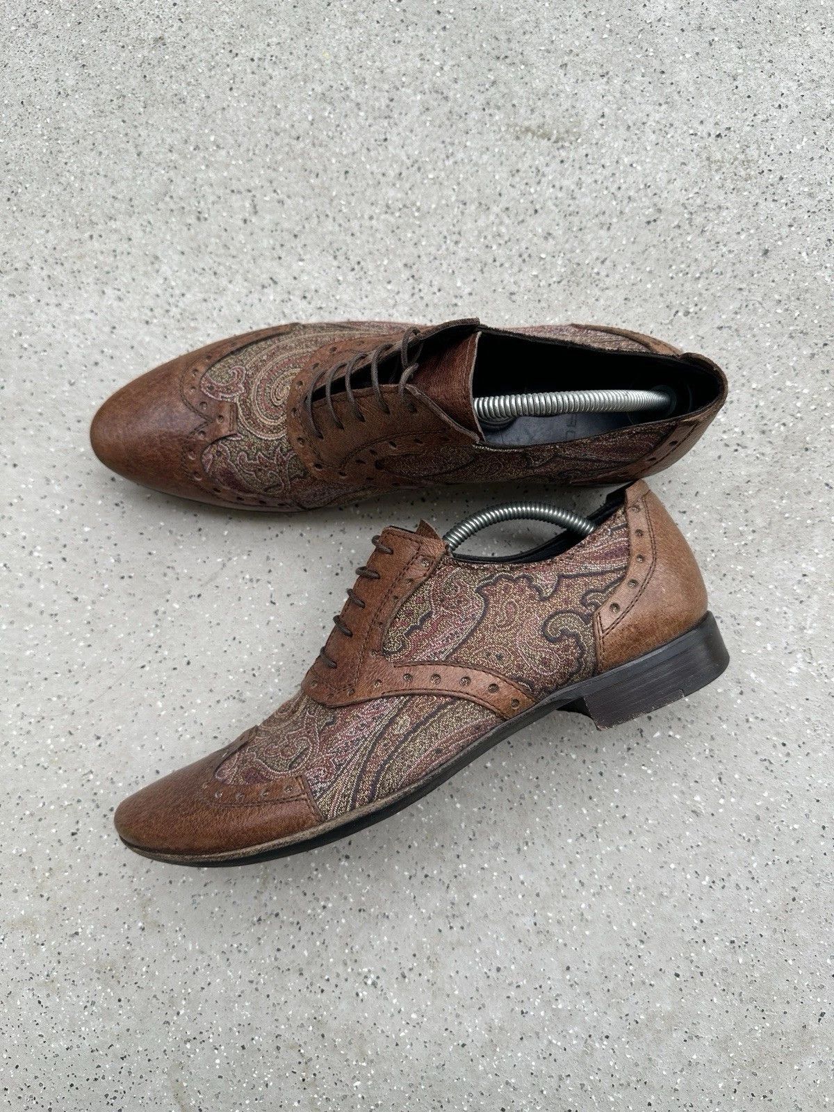 Etro Mens Etro Paisley Shoes Oxford Size 41 Size US 8 / EU 41 - 1 Thumbnail
