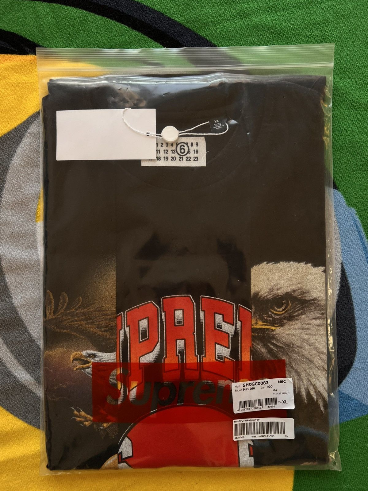 Maison Margiela × Supreme XL Supreme x MM6 Maison Margiela Split Graphic Top black red Size US XL / EU 56 / 4 - 21 Thumbnail