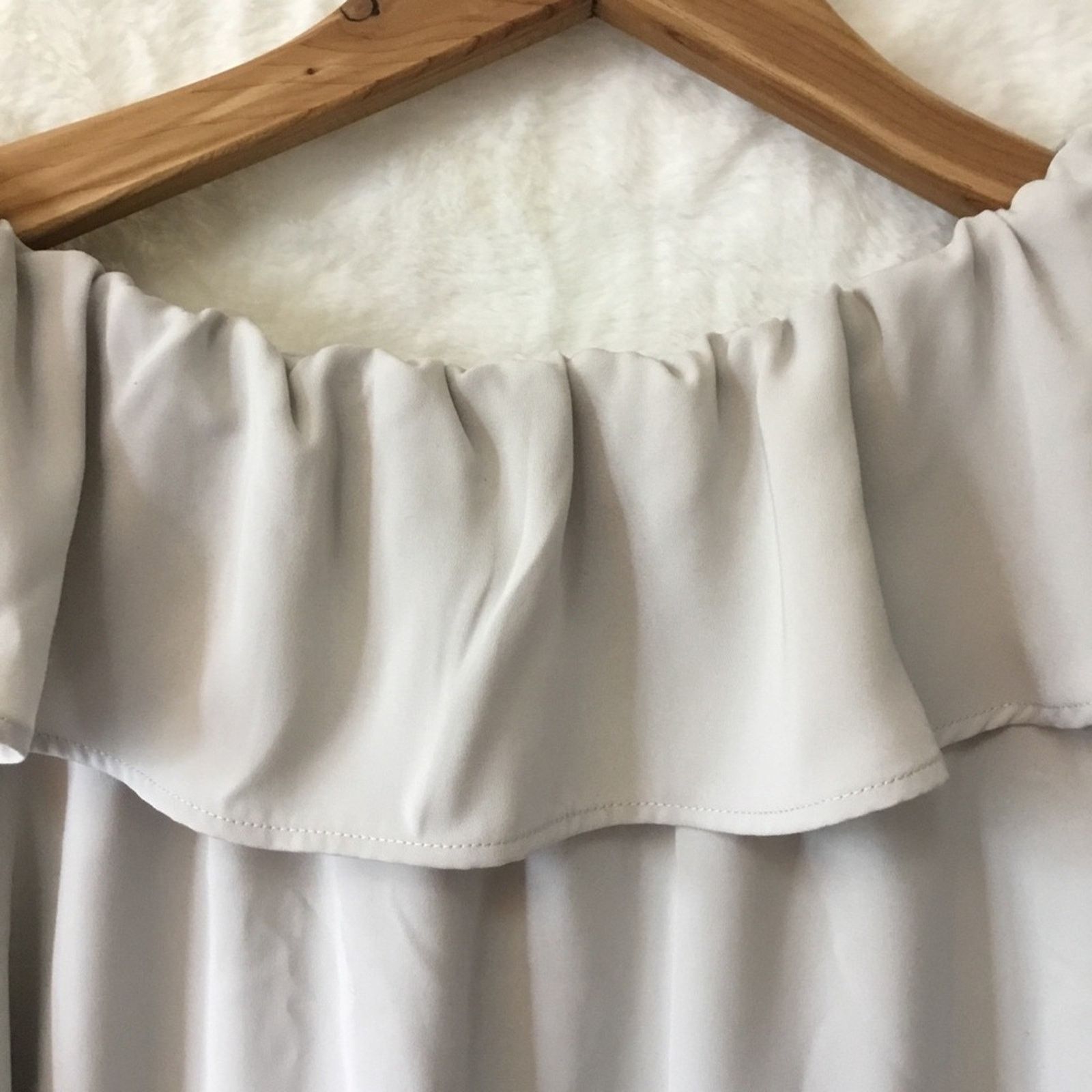 Other Archives Light Gray Off-Shoulder Long-Sleeve Top Size M / US 6-8 / IT 42-44 - 8 Thumbnail