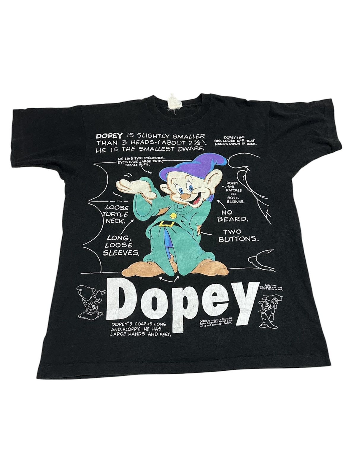 Vintage Vintage 90s Movie Snowwhite Dopey tee Size US XL / EU 56 / 4 - 1 Thumbnail