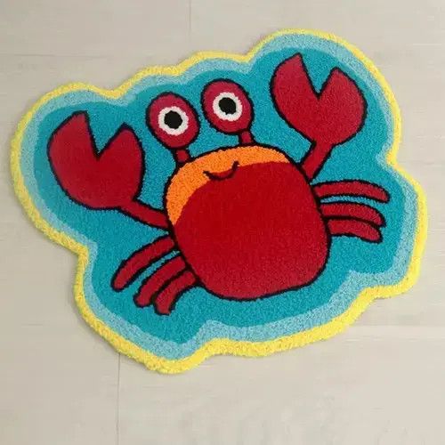 Designer Plush Crab Rug Size ONE SIZE - 1 Thumbnail