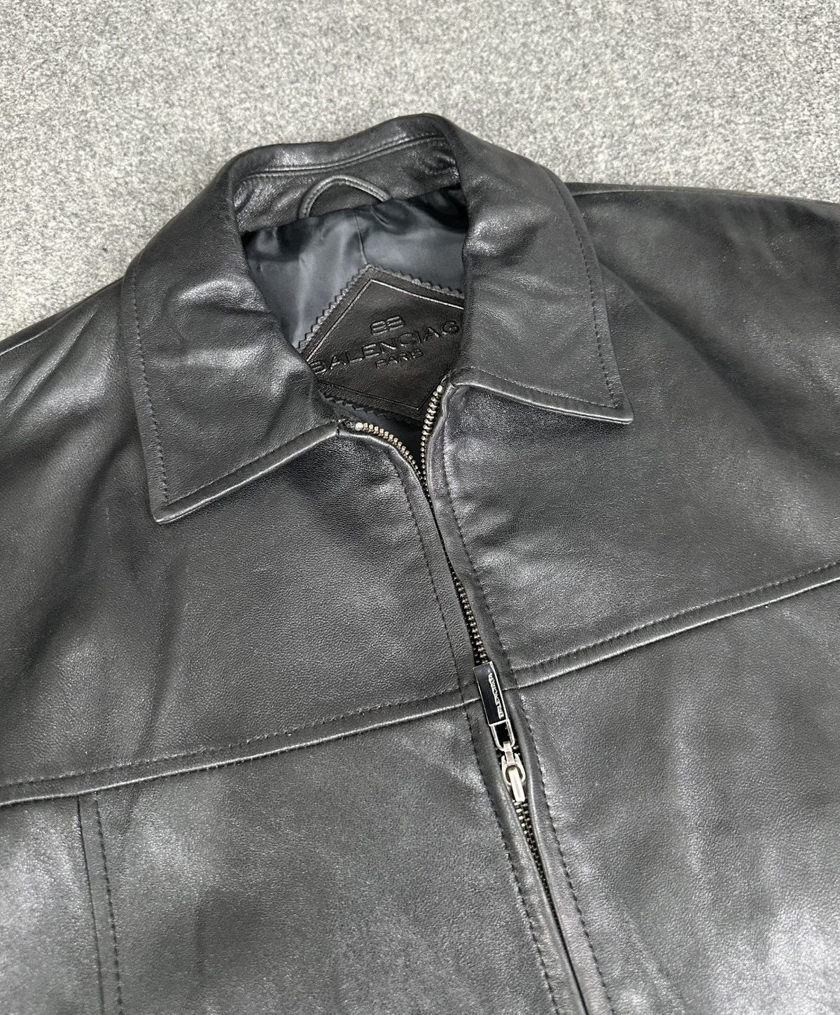 Balenciaga Balenciaga - Nicolas Ghesquiere 1997 Zip-Up Leather Jacket Size US M / EU 48-50 / 2 - 5 Thumbnail