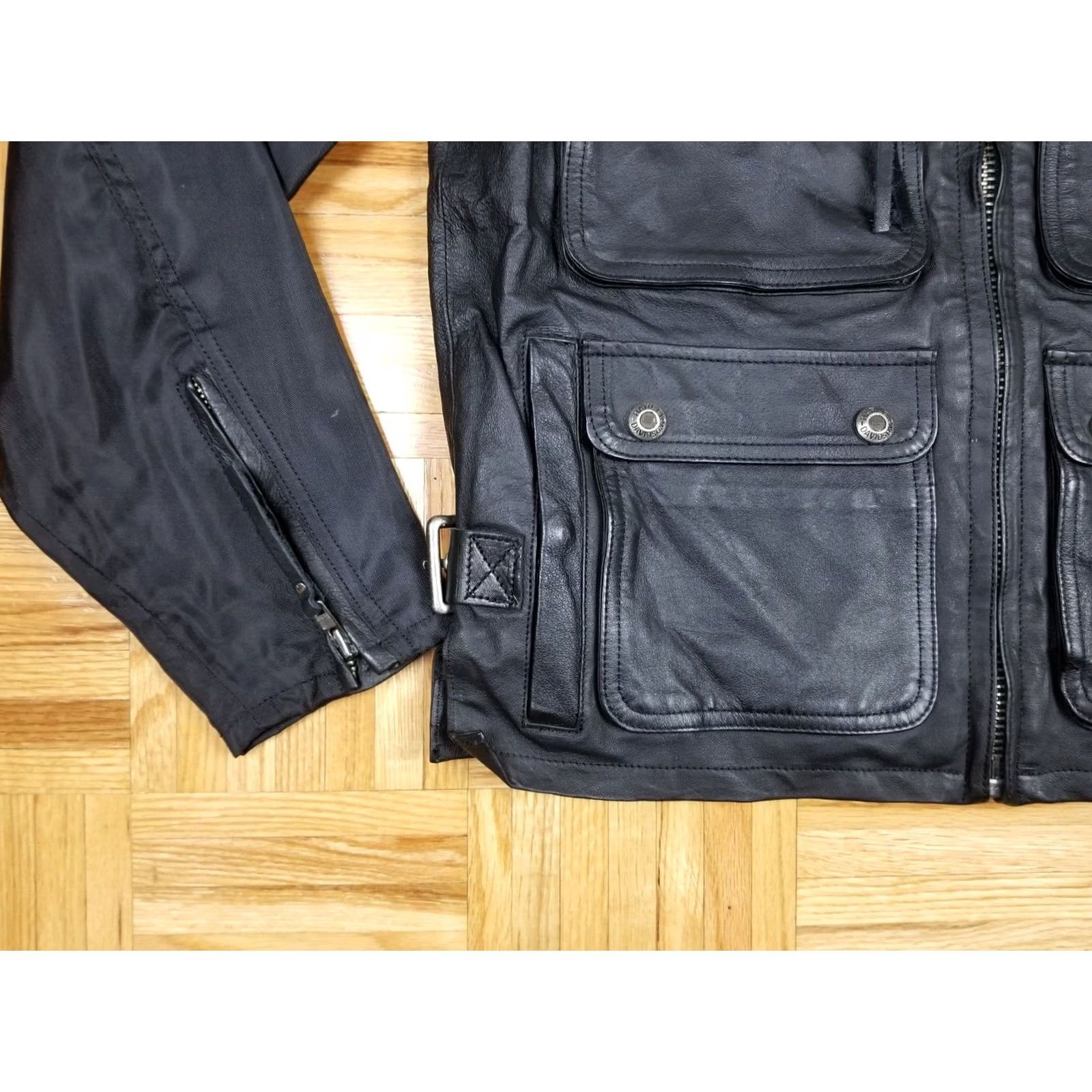 Harley Davidson VINTAGE Harley-Davidson Motorcycle Leather Jacket SHIRT Size US S / EU 44-46 / 1 - 5 Thumbnail