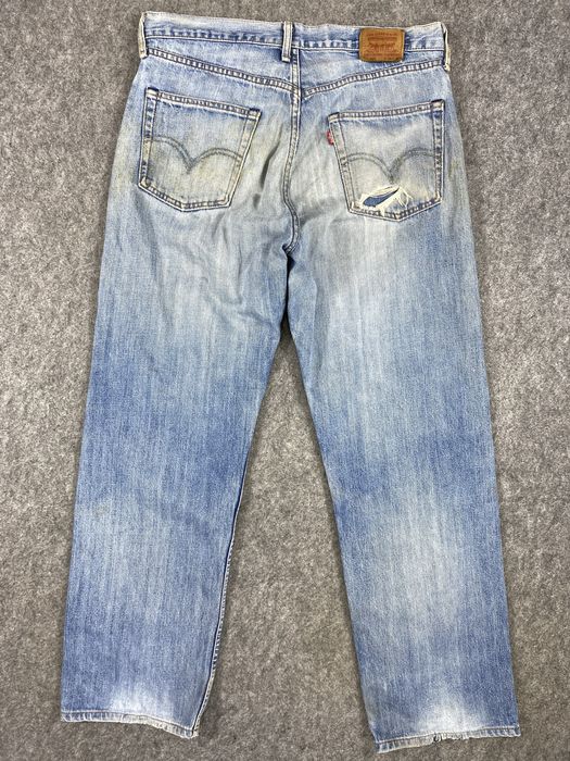 Vintage Dirty Used Blue Vintage Levi's 503 34x30 Denim -SJ093 | Grailed