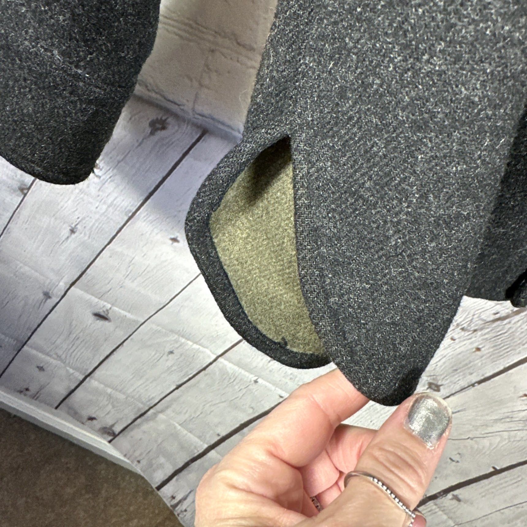 J.Crew VINTAGE J.CREW Shacket Shirt Mens Medium Gray Wool Snap Shacket Collared Pockets Heavyweight Outdoor Classic 90s (Hong Kong) Size US M / EU 48-50 / 2 - 5 Thumbnail
