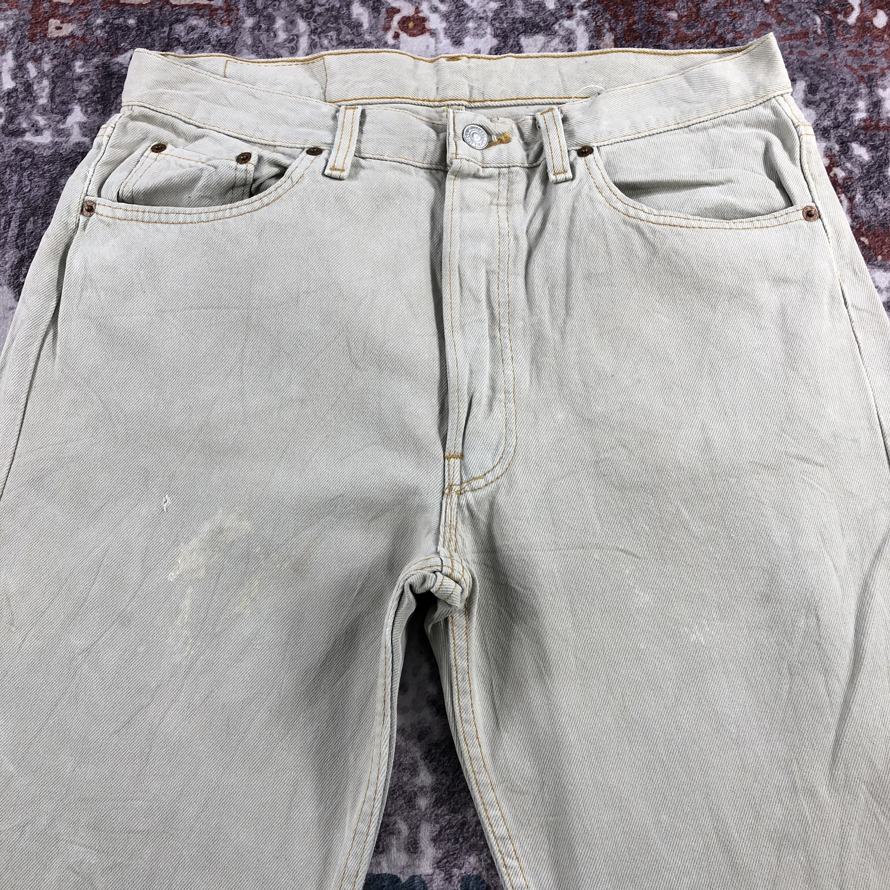 Levi's Vintage 90s Light Wash Levis 501 Jeans-JM2551 Size US 33 - 3 Thumbnail