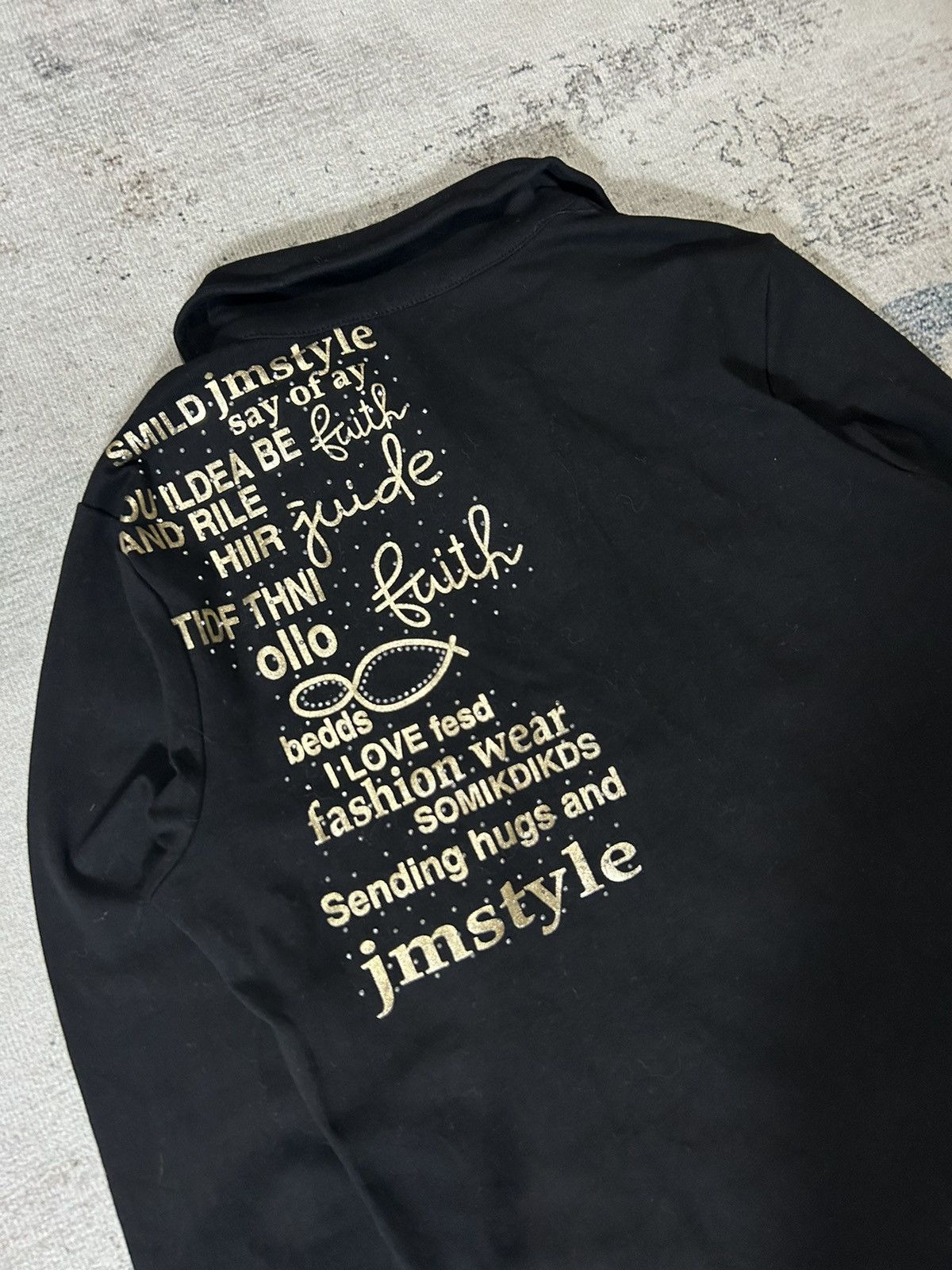 Beauty Beast Japanese Gothic Poem Glitter Longsleeve Jm Style Size US M / EU 48-50 / 2 - 5 Thumbnail
