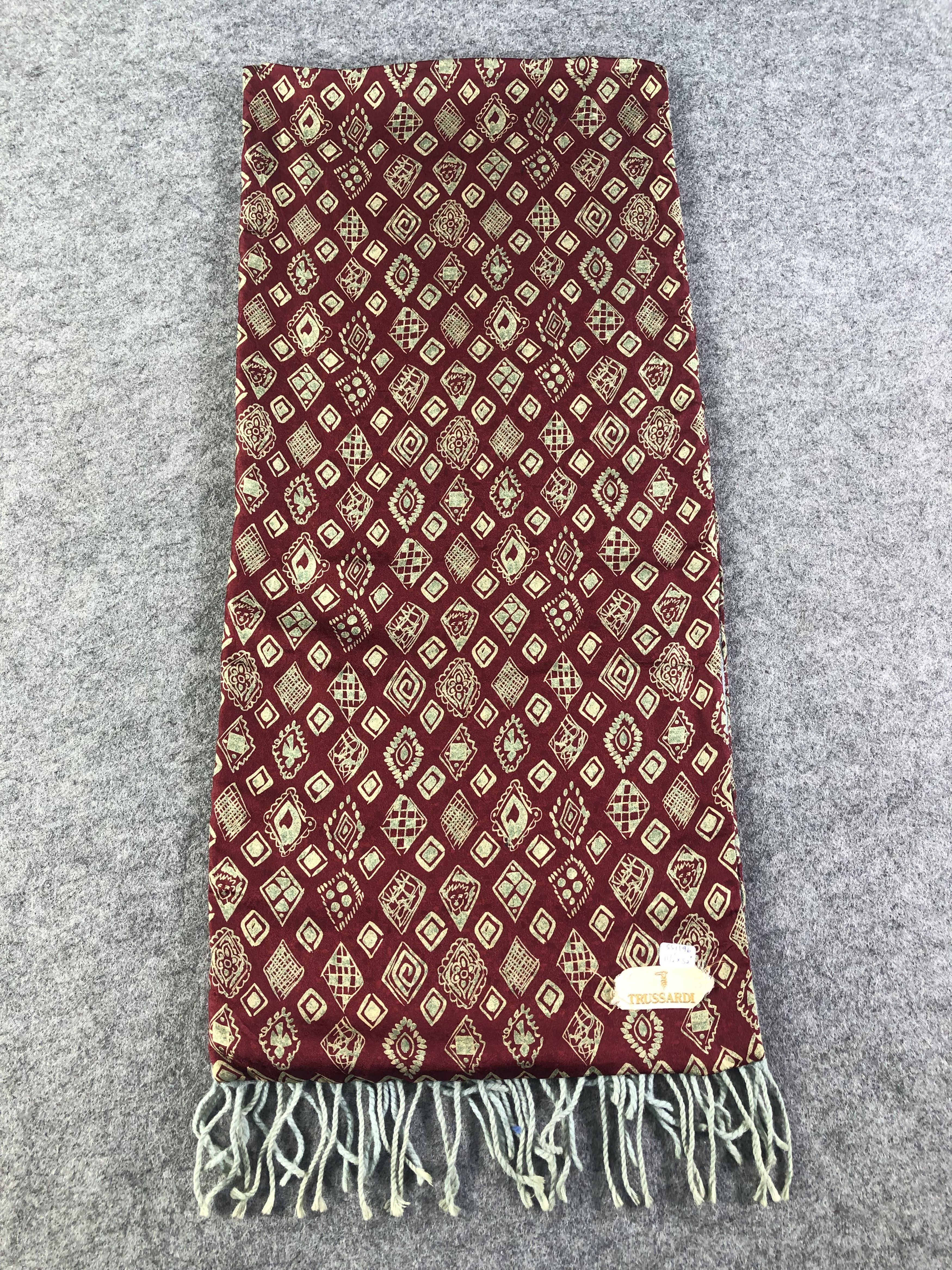 Trussardi Trussardi Silk Wool Scarf / Muffler / Neckwear Size ONE SIZE - 4 Thumbnail