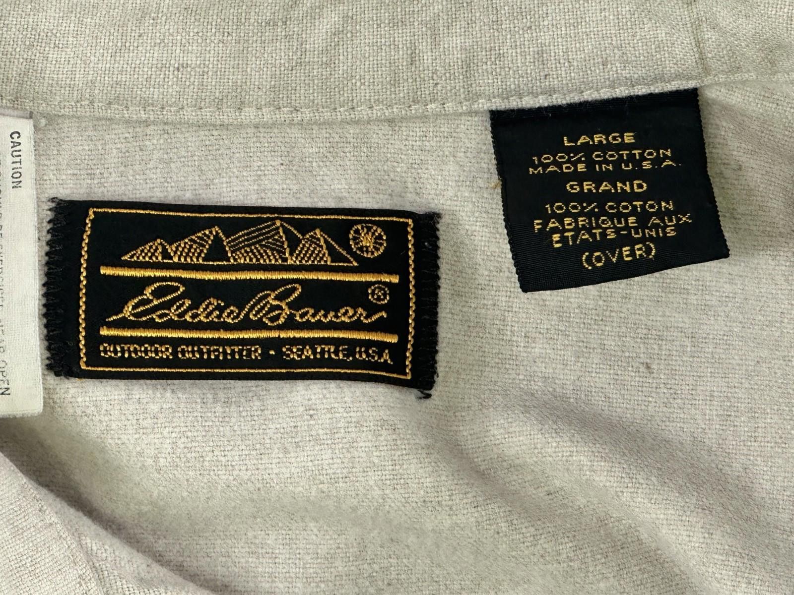 Eddie Bauer Eddie Bauer Men L Brown Grand Long Sleeve Button Down Shirt Size US L / EU 52-54 / 3 - 8 Thumbnail