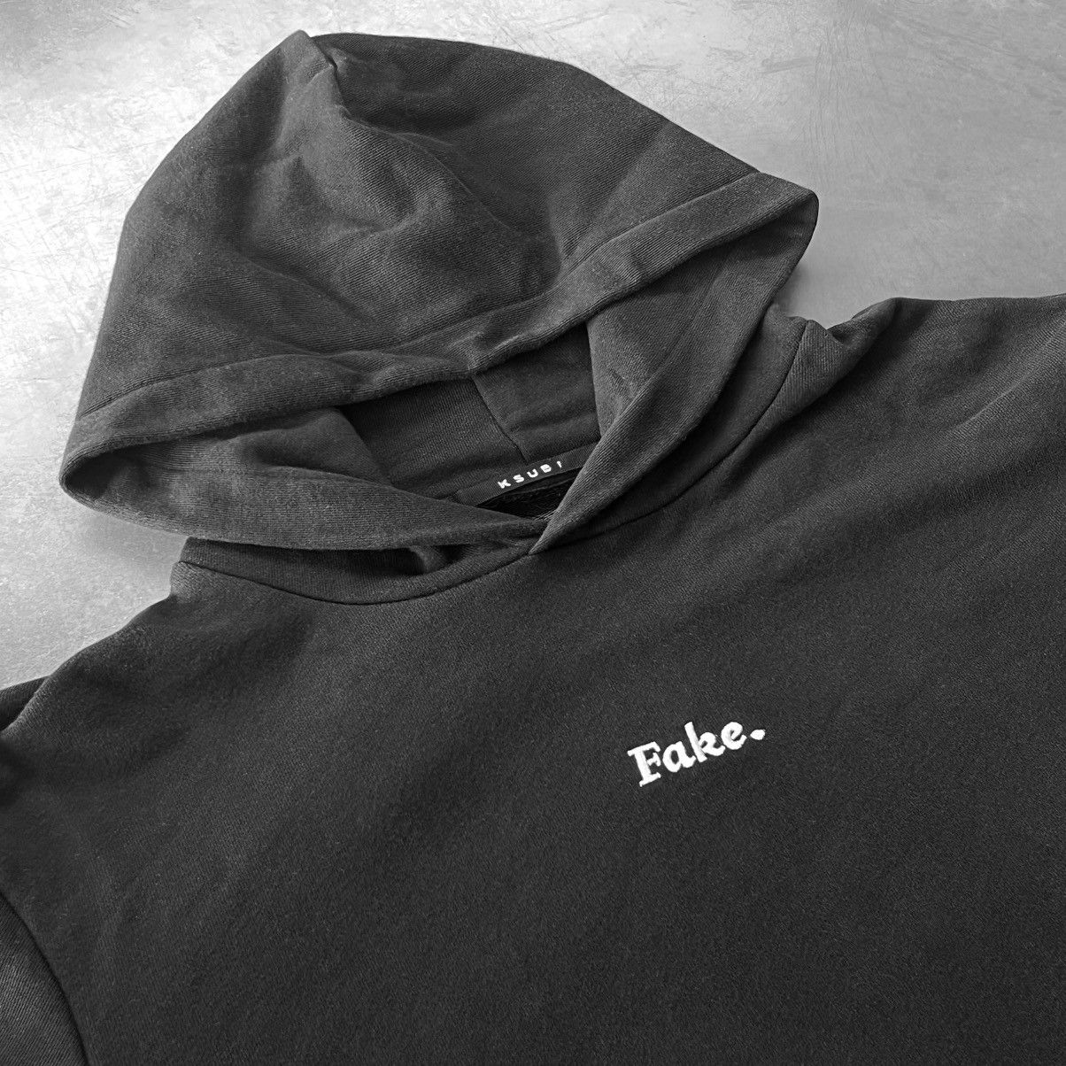 Ksubi ➕ORIGINAL “ FAKE “ HOODIE W/ EMBROIDERY DETAIL & SIDE STITCH Size US M / EU 48-50 / 2 - 1 Thumbnail