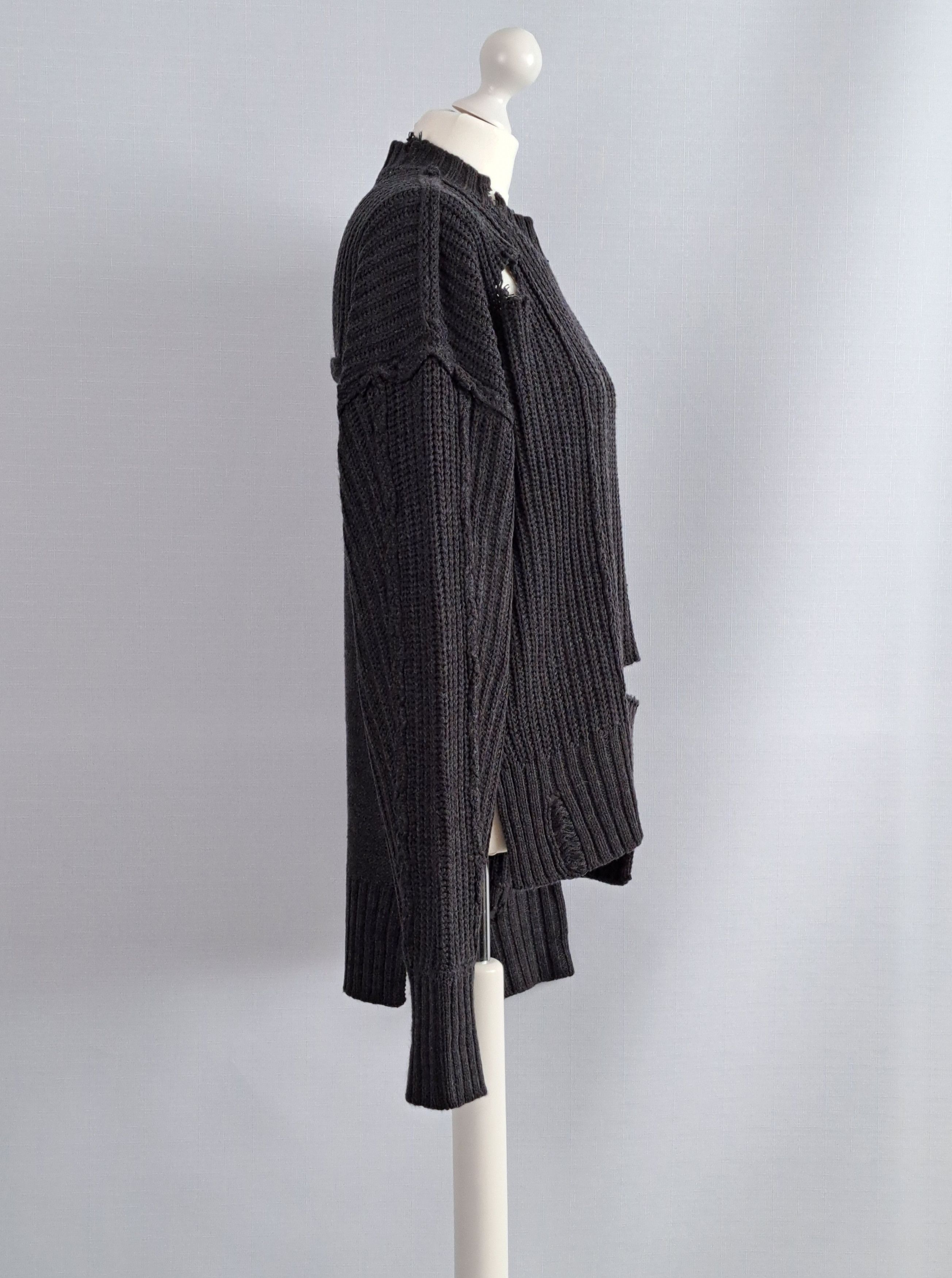 Ambush Design × Japanese Brand AMBUSH gray nobo distressed knit sweater. Size 1 Size US S / EU 44-46 / 1 - 7 Thumbnail