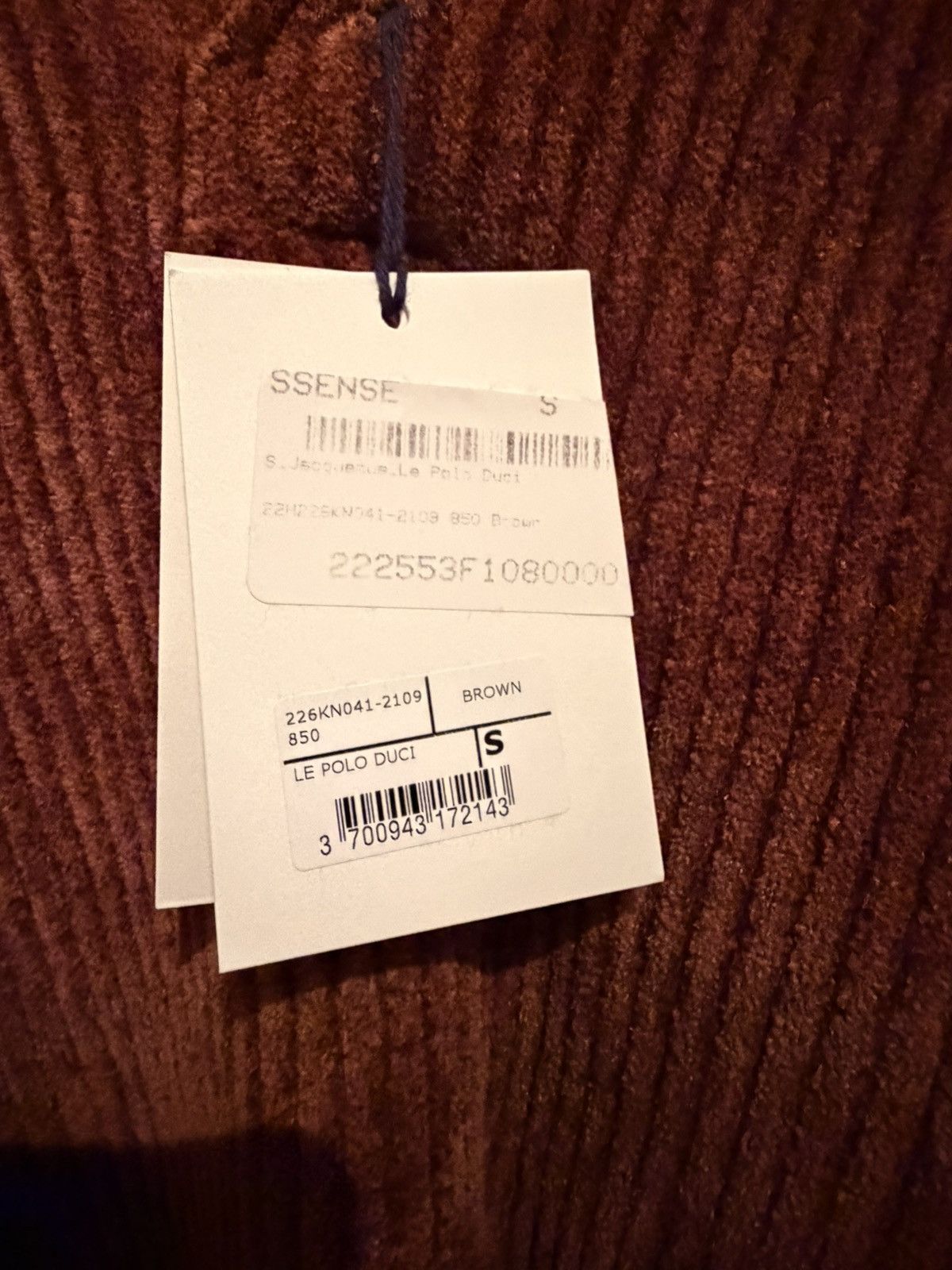 Jacquemus JACQUEMUS LE POLO DUCI BROWN Size US S / EU 44-46 / 1 - 8 Thumbnail