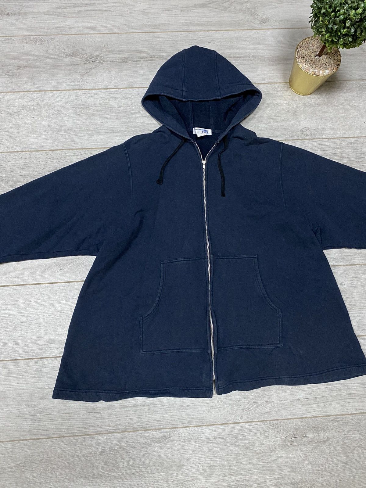 Comme des Garcons SHIRT Comme des Garçons Shirt Boys raw hoodie zip-up Size US M / EU 48-50 / 2 - 9 Thumbnail