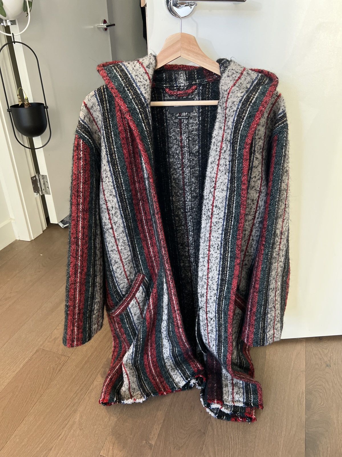 Designer × Isabel Marant Isabel marant stripped wool-blend hoodie coat Size XS / US 0-2 / IT 36-38 - 1 Thumbnail