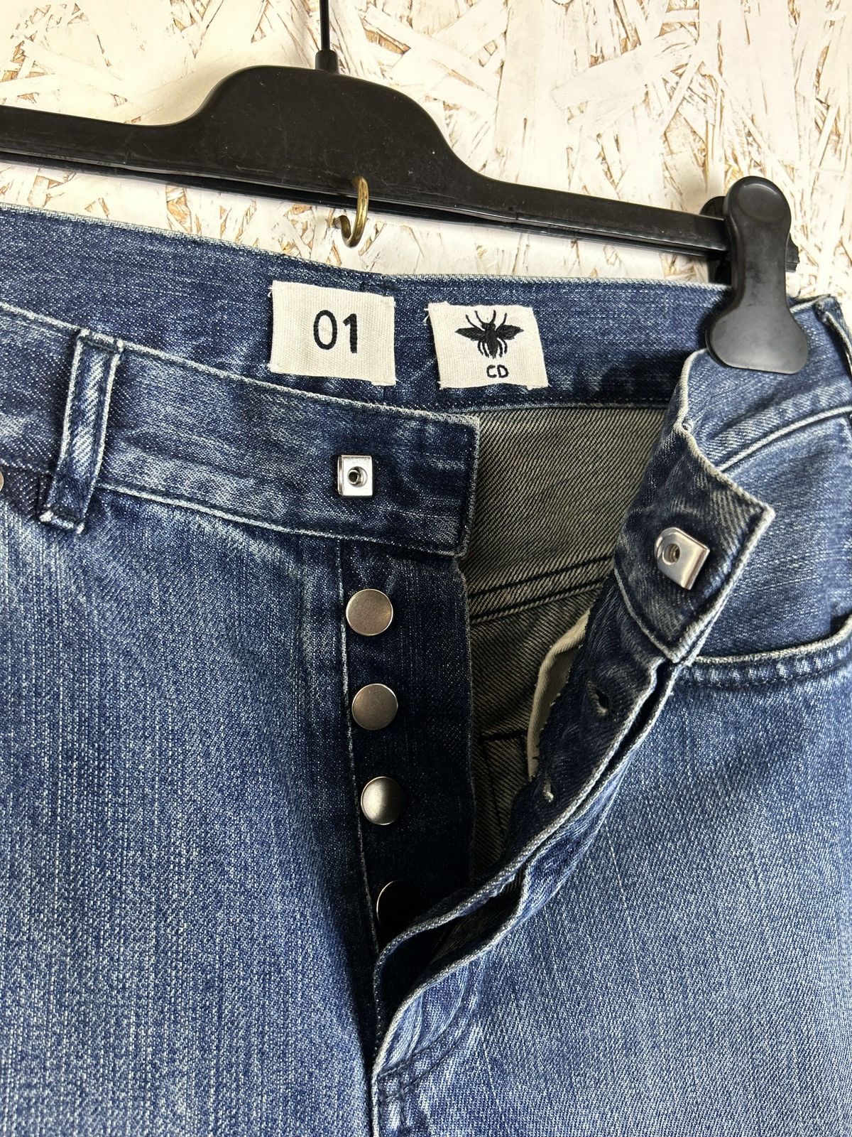 Dior Christian Dior CD01 Boyfriend Washed Denim Jeans Indigo Size 27" / US 4 / IT 40 - 5 Thumbnail