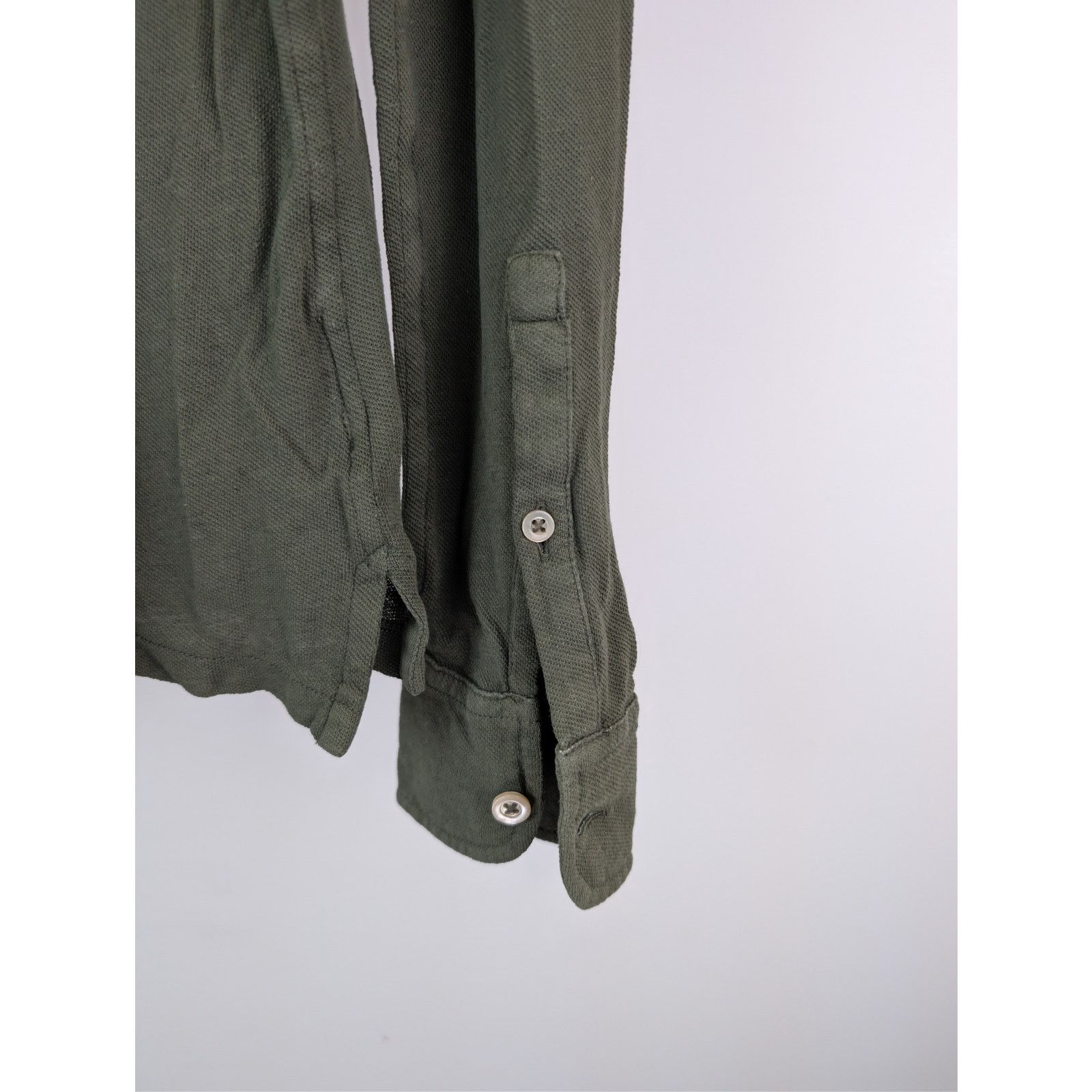 Boglioli o1rshd1 CC20 Cotton French Collar Shirt in Dark Green Size US S / EU 44-46 / 1 - 13 Thumbnail