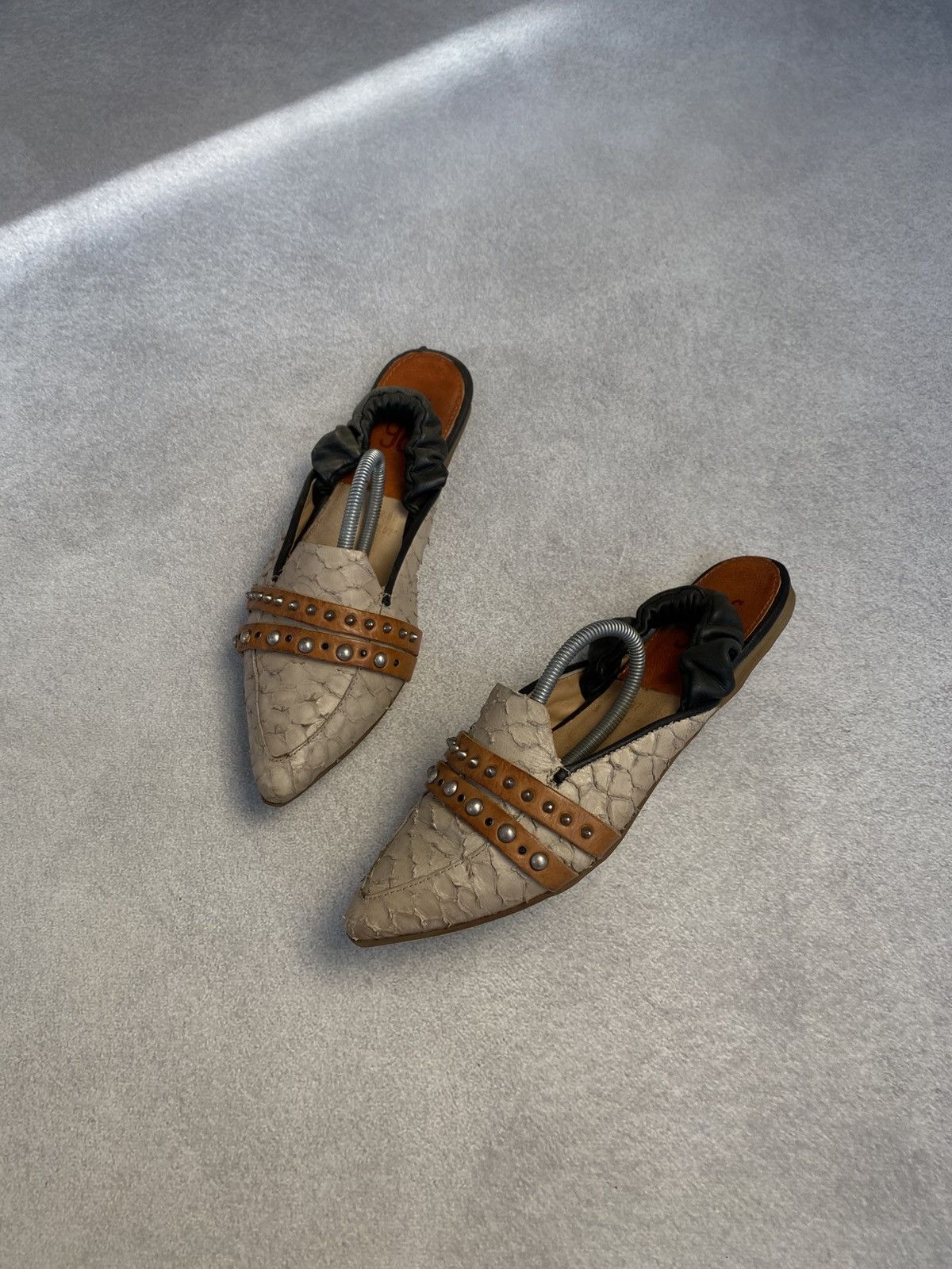 A.S.98 Vintage A.S.98 Airstap leather sandals flats mules slippers Size US 7.5 / IT 37.5 - 1 Thumbnail