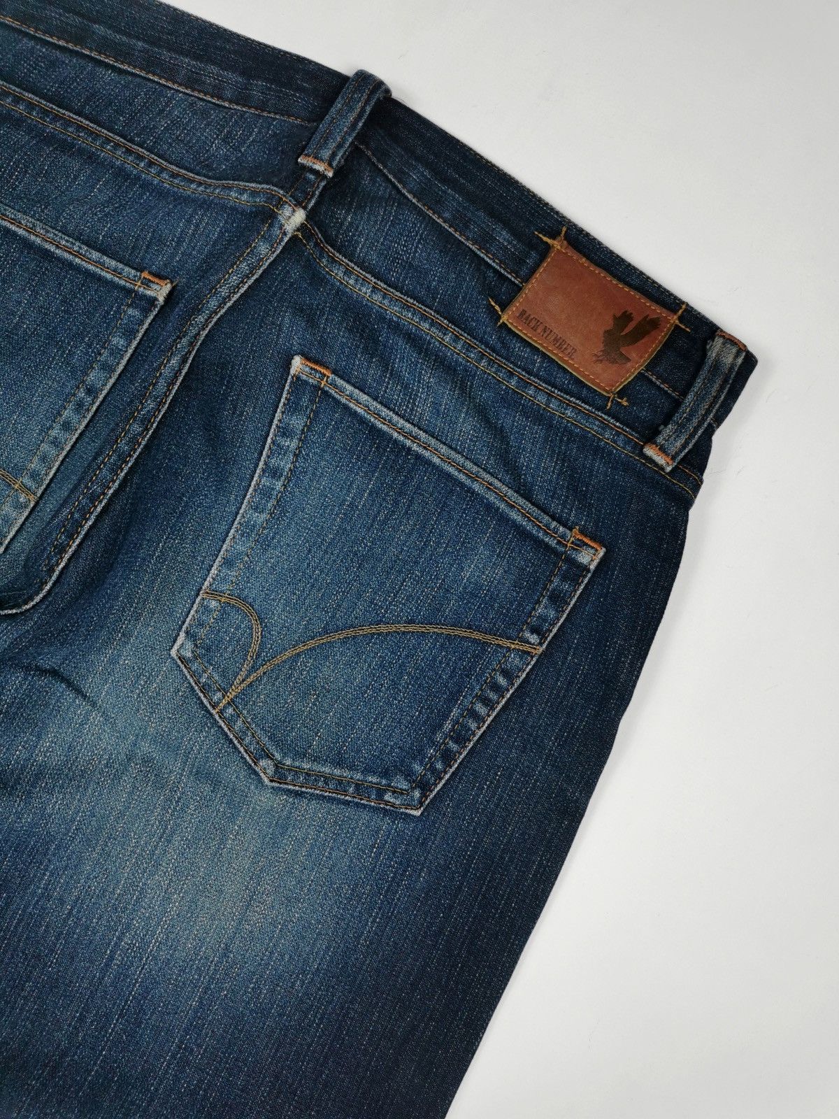 Japanese Brand Selvedge Back Number Japan Tight Straight Ankle Jeans Size US 34 / EU 50 - 8 Thumbnail