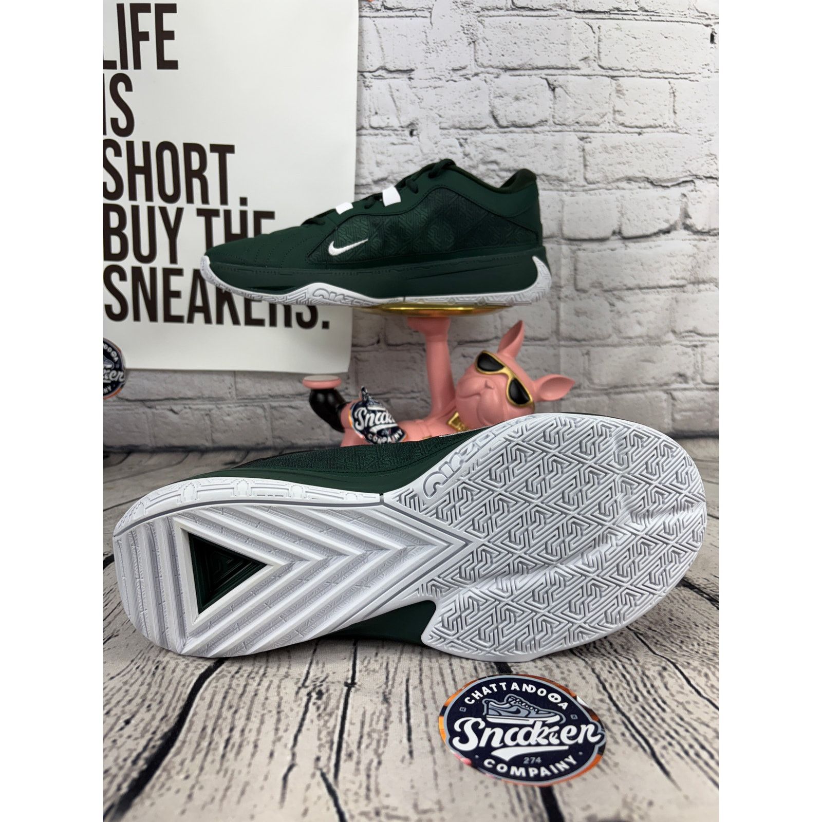 Nike Nike Giannis Zoom Freak 5 TB Basketball Shoes Mens 13 Green Size US 13 / EU 46 - 7 Thumbnail