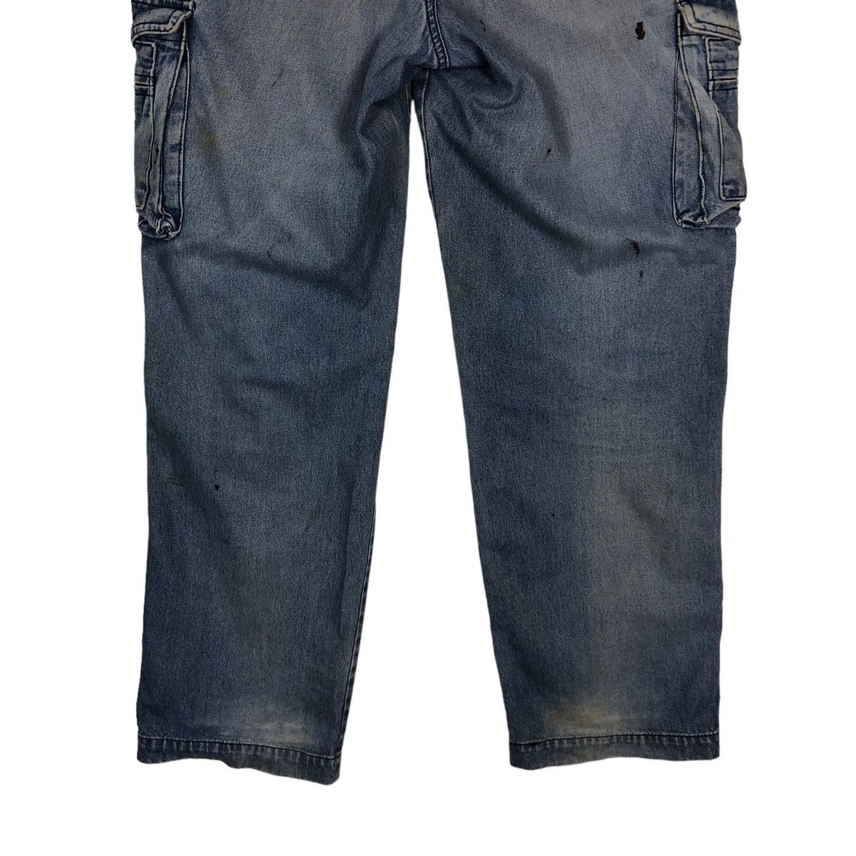 Japanese Brand 🔥Vintage Bush Cargo Jeans Biker Painter Workers Usa Size US 36 / EU 52 - 11 Thumbnail
