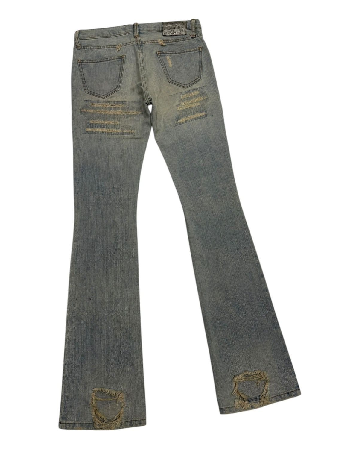 If Six Was Nine Flare Jeans Low Rise Snatch Jeans Mud Wash Bootcut Denim Size US 30 / EU 46 - 4 Thumbnail