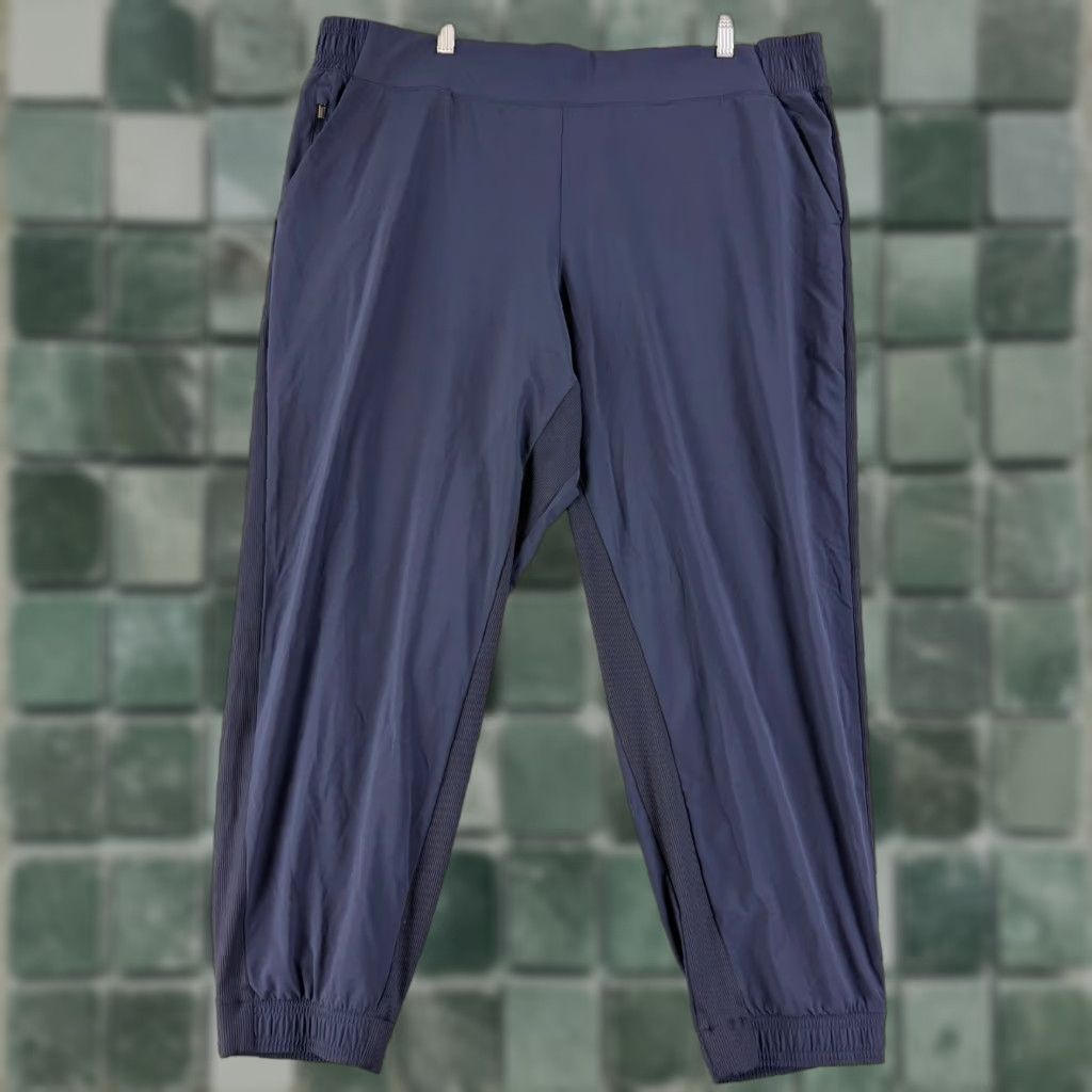 Athleta Athleta Brooklyn Jogger Pants Womens Size 22 Navy Blue Pull On Elastic Waist Gym City Size 40" / US 18 - 1 Thumbnail