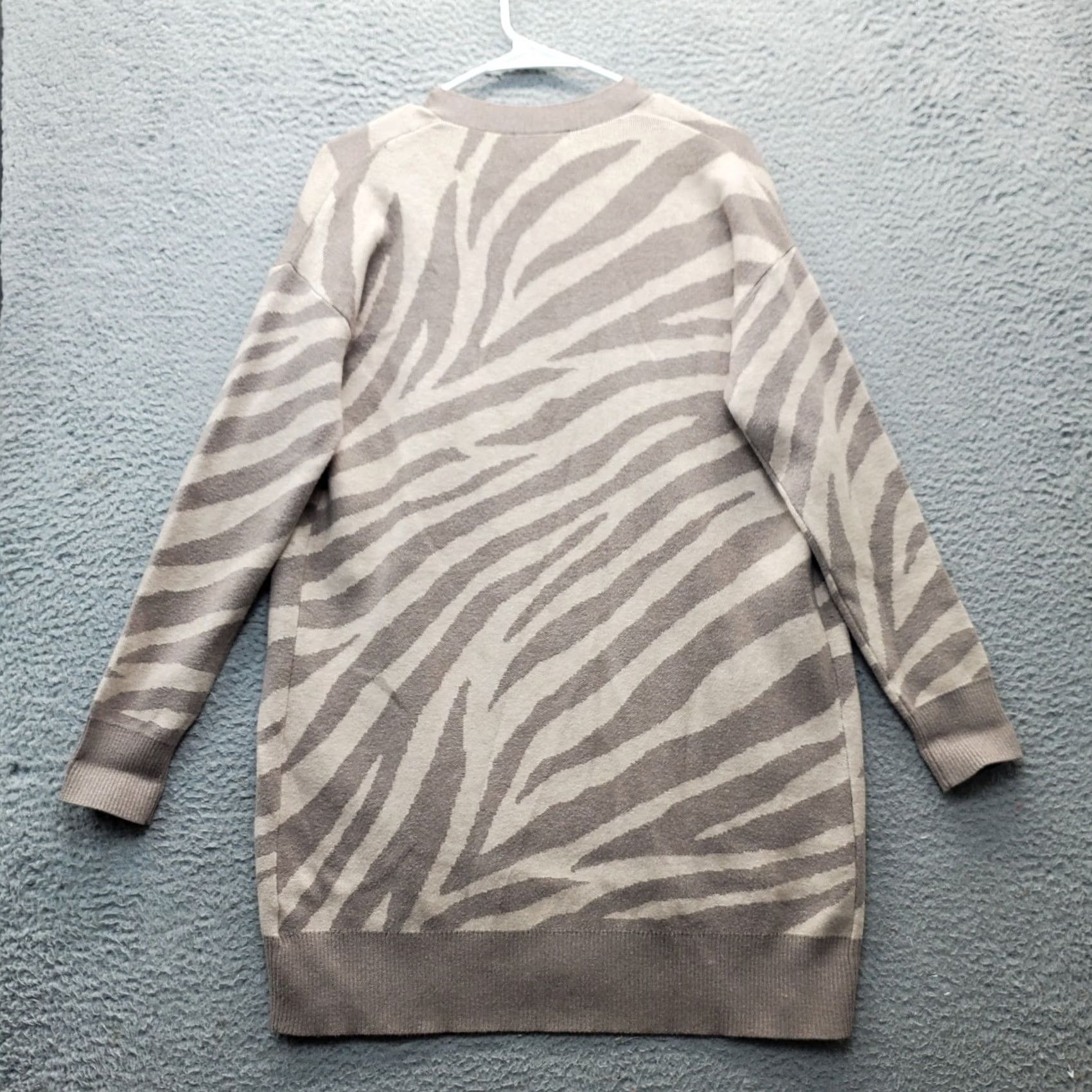 Vintage Cupcakes & Cashmere Cardigan Sweater Womens Small Multi Zebra Print Open Front Size S / US 4 / IT 40 - 2 Thumbnail