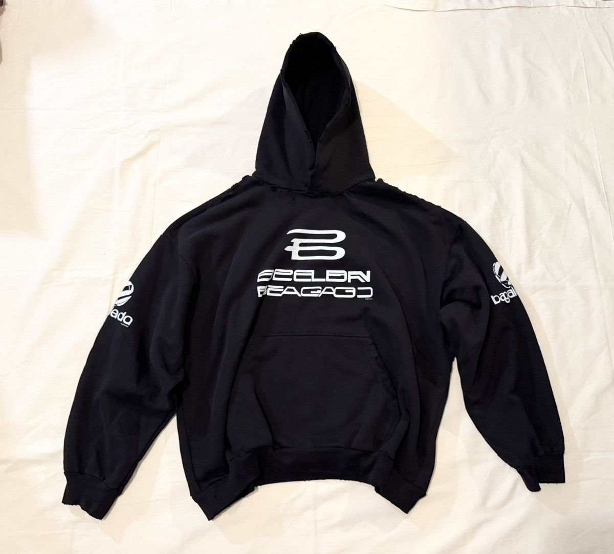 Balenciaga Balenciaga AI Generated Artwork Pullover Hoodie | Grailed