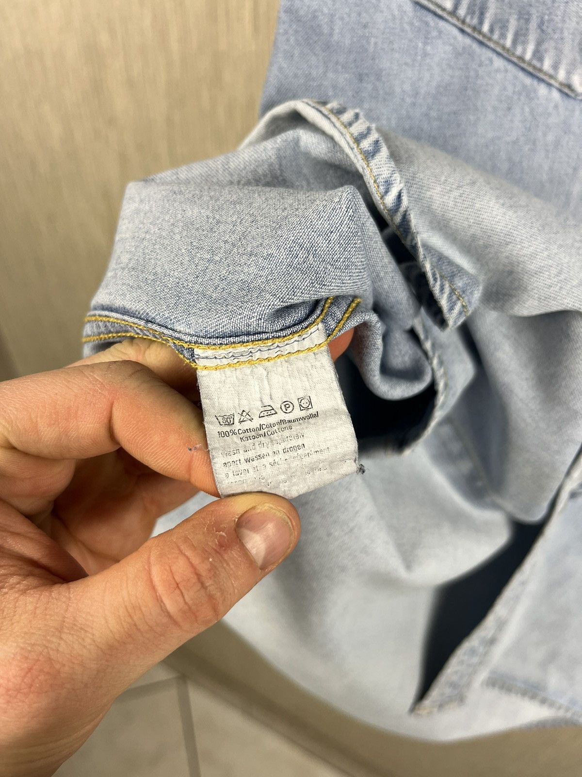 Lee × Vintage Vintage Lee Riders distressed denim thrashed cowboy shirt Size US L / EU 52-54 / 3 - 17 Thumbnail