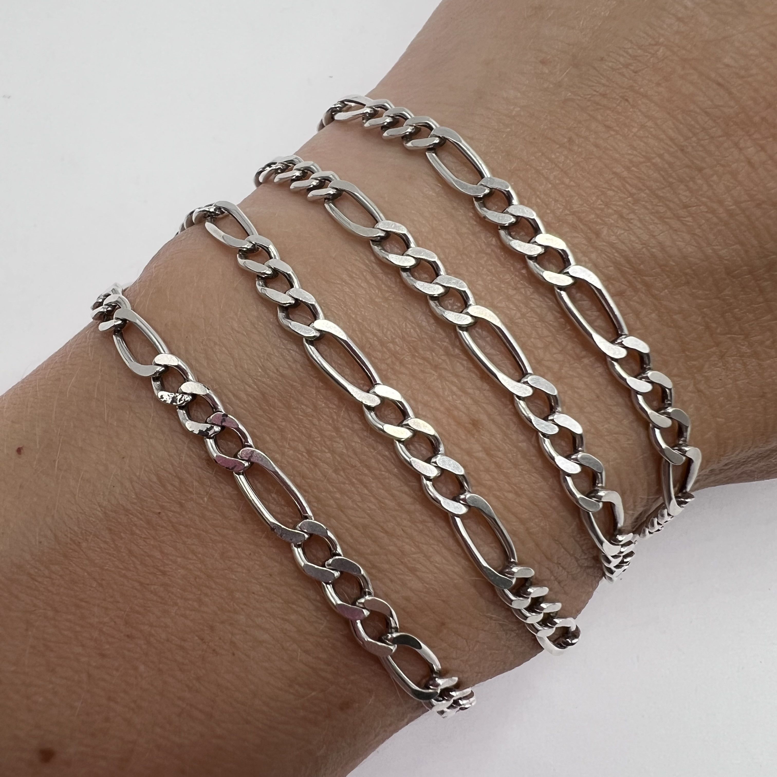 Sterling Silver Vintage Necklace Chain Sterling Silver 925 Jewelry 11.06gr Size ONE SIZE - 4 Thumbnail